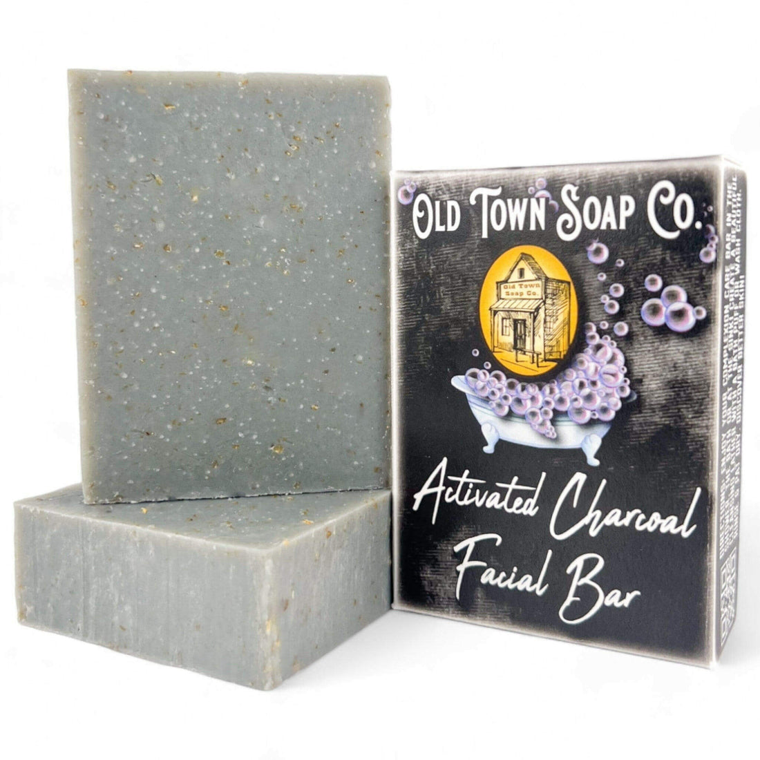 Activated Charcoal Facial Bar Set - Old Town Soap Co.