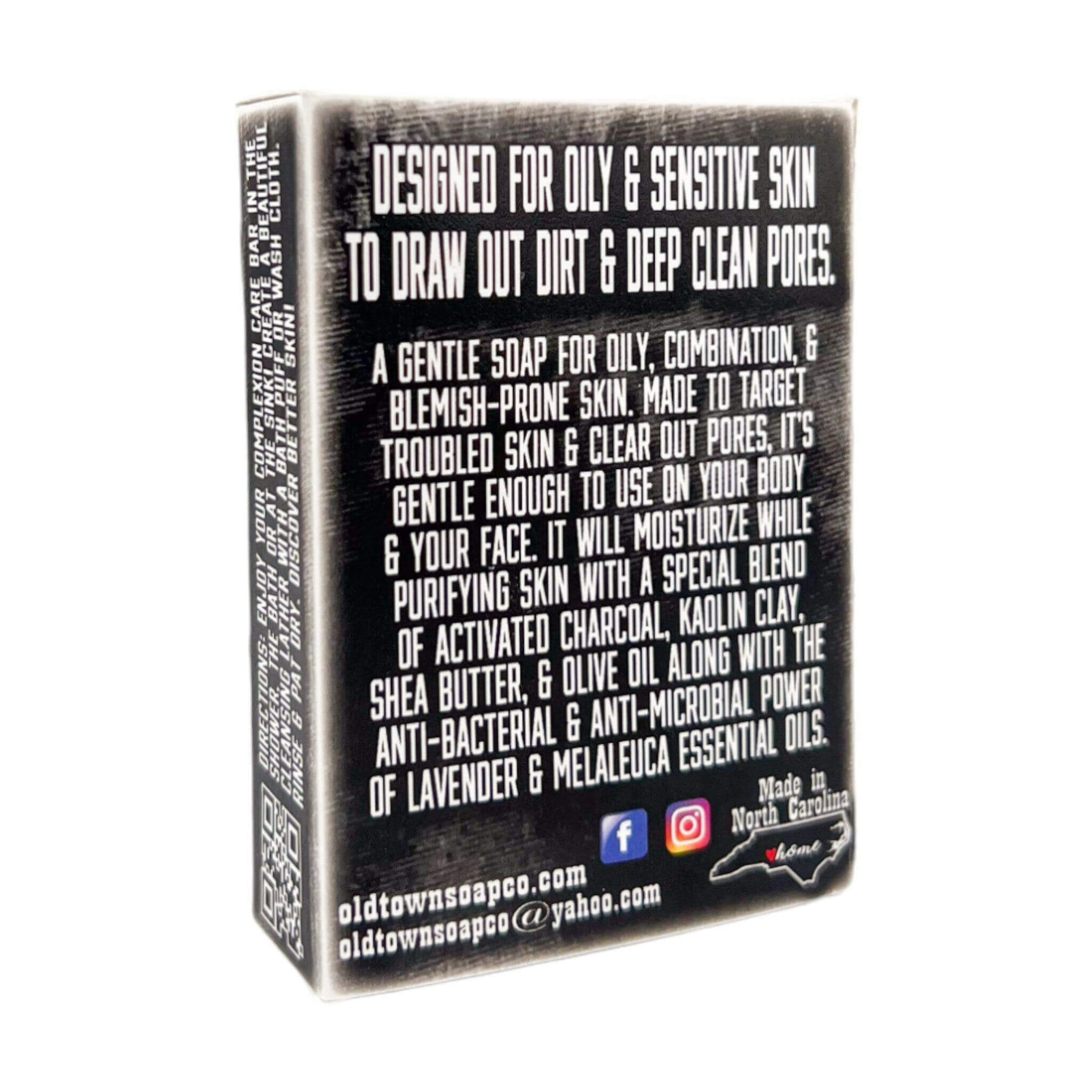 Activated Charcoal Facial Bar Set - Old Town Soap Co.