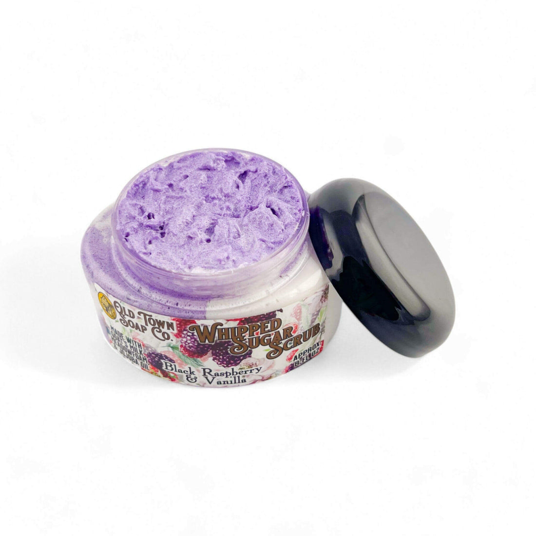 Black Raspberry & Vanilla Whipped Sugar Scrub Soap - Old Town Soap Co.