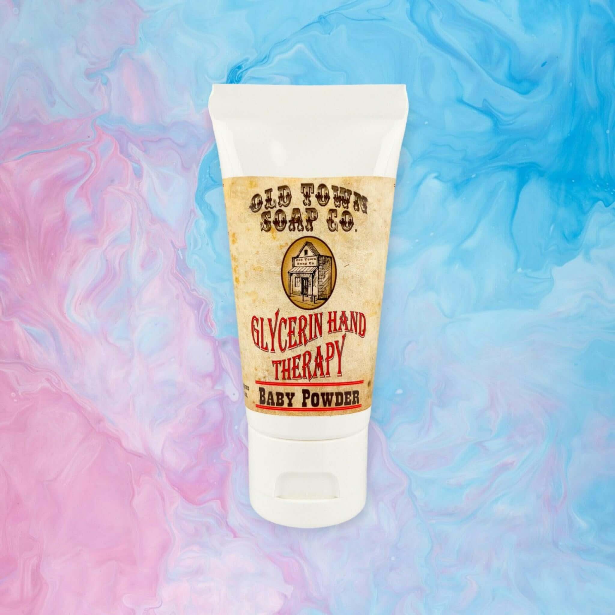 Baby Powder 2oz Glycerin Hand Therapy - Old Town Soap Co.