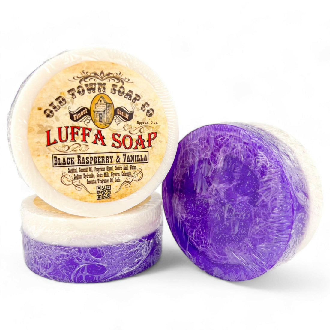 Black Raspberry & Vanilla -Luffa Soap - Old Town Soap Co.