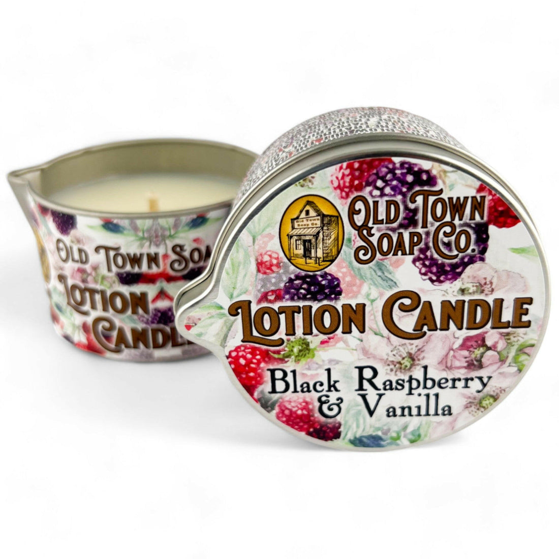 Black Raspberry & Vanilla Lotion Candle - Old Town Soap Co.