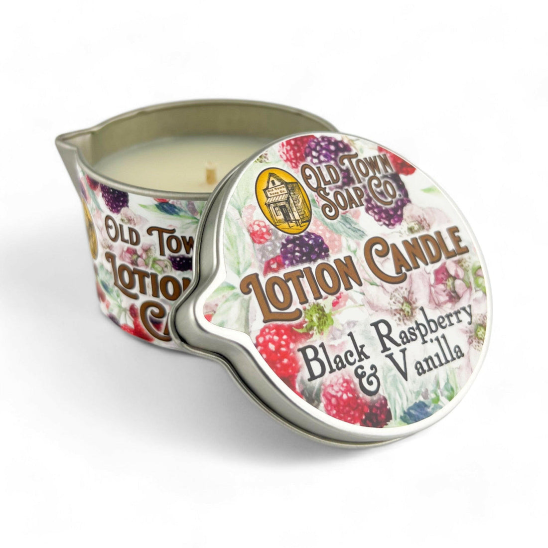 Black Raspberry & Vanilla Lotion Candle - Old Town Soap Co.
