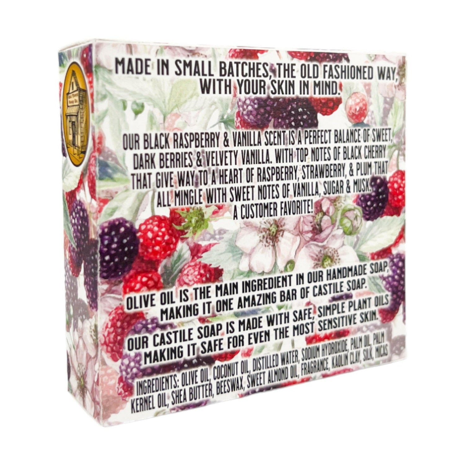 Black Raspberry & Vanilla -Bar Soap - Old Town Soap Co.