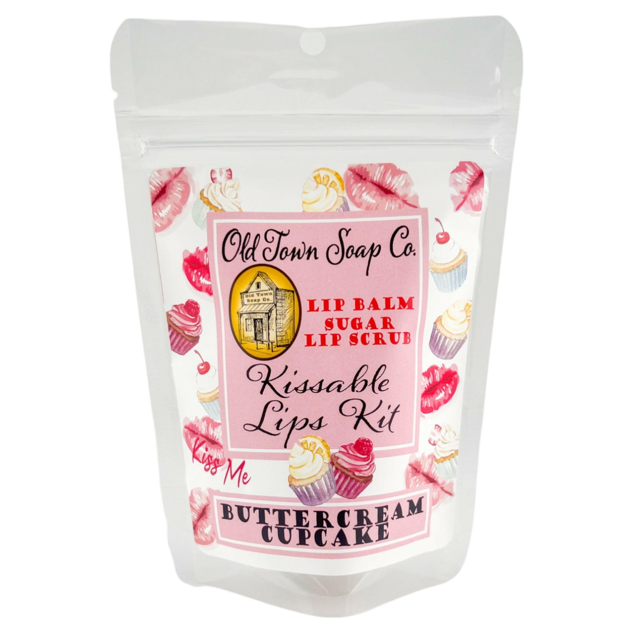 Kissable Lips Sugar Scrub & Lip Balm Kits - Old Town Soap Co.