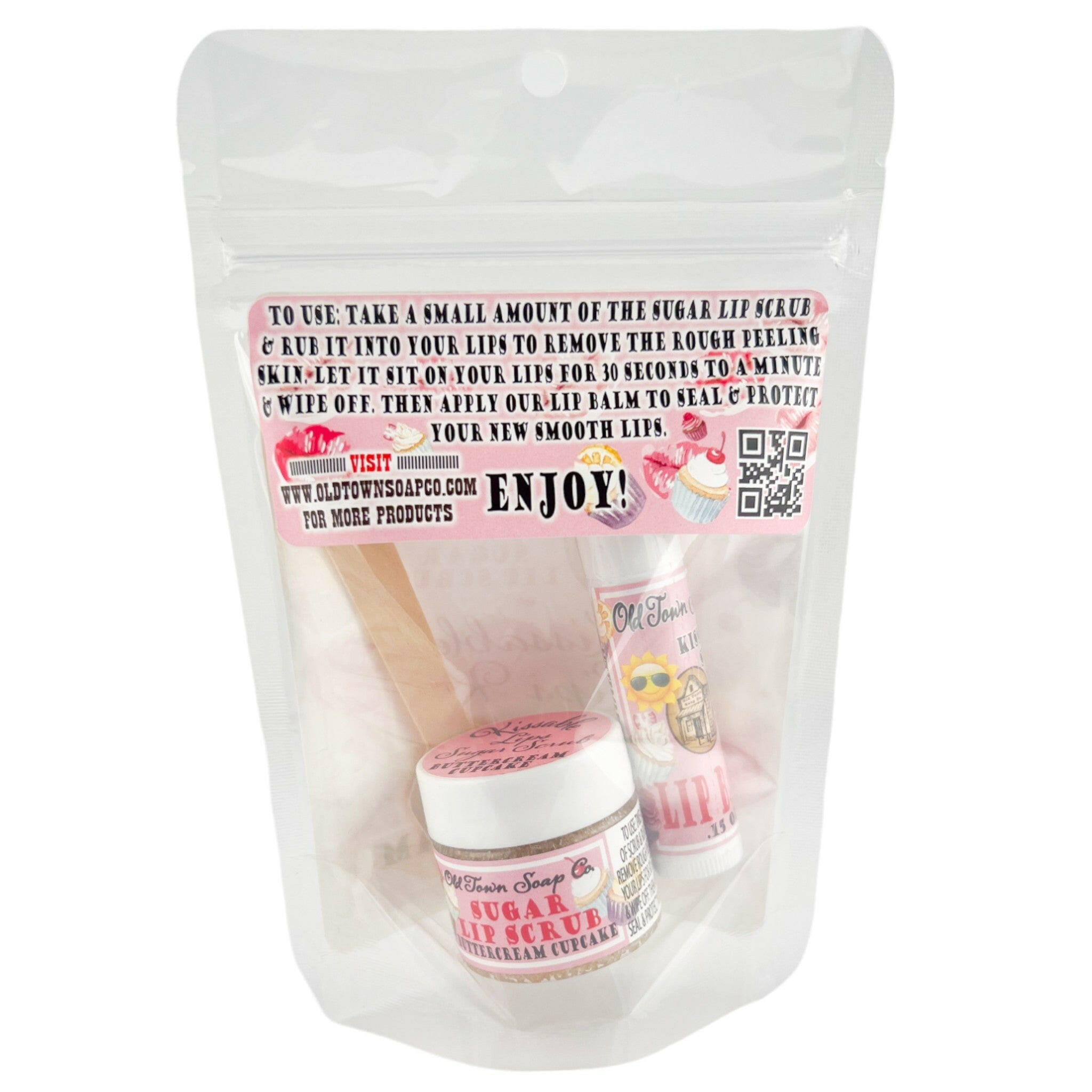 Kissable Lips Sugar Scrub & Lip Balm Kits - Old Town Soap Co.