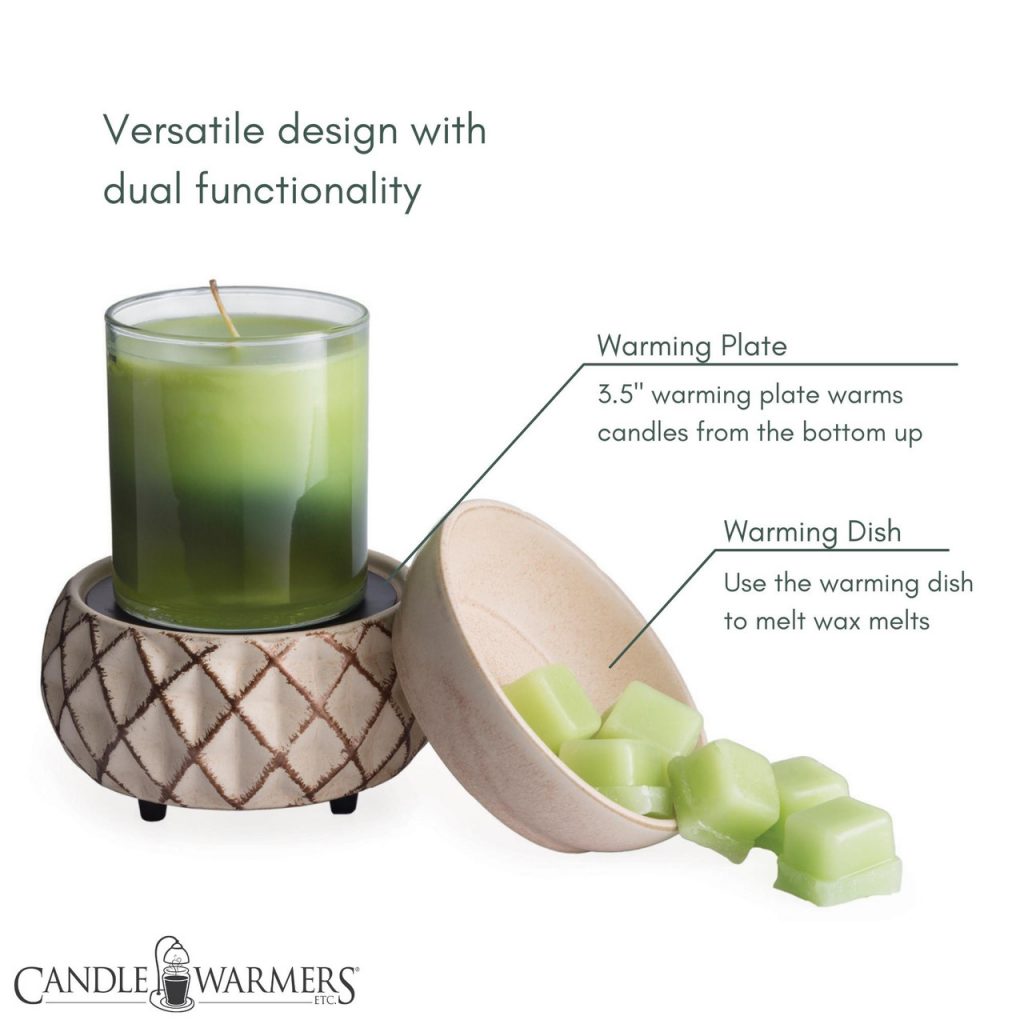 2-in-1 Lattice Wax & Candle Warmer