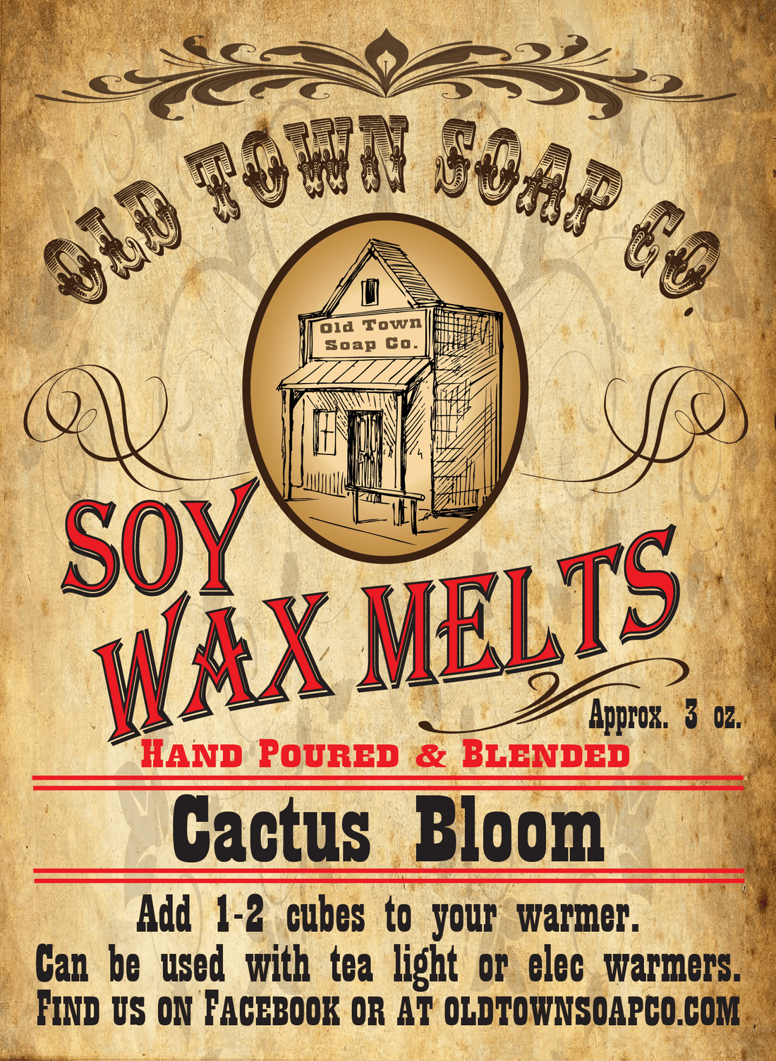 Cactus Bloom Wax Melts - Old Town Soap Co.