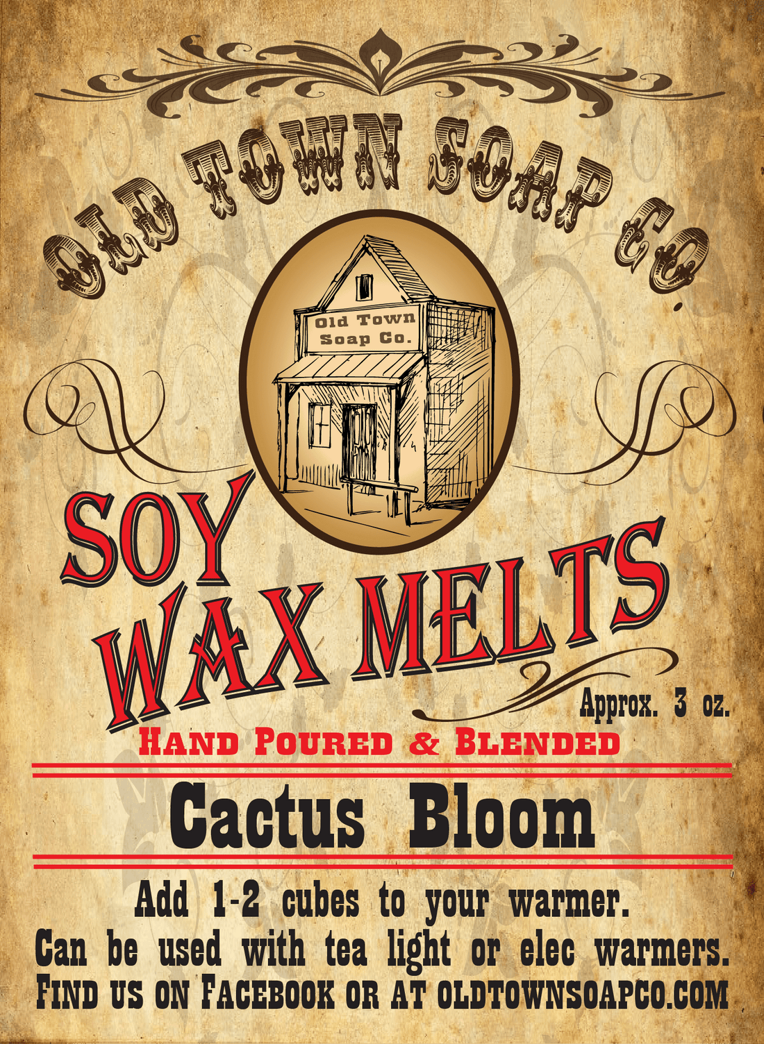 Cactus Bloom Wax Melts - Old Town Soap Co.