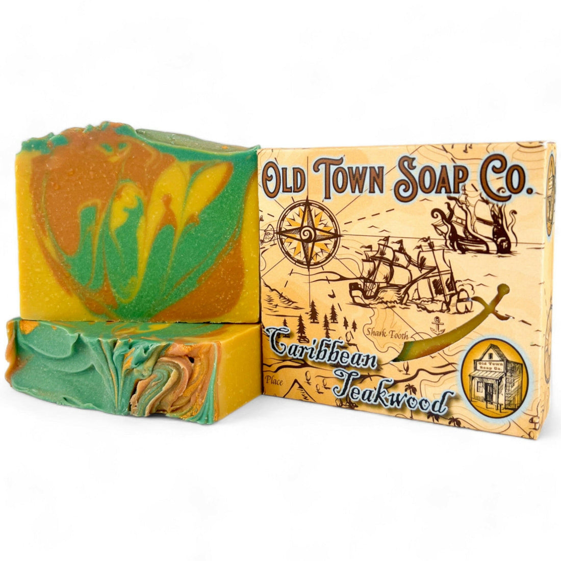 Caribbean Teakwood Bar Soap - Old Town Soap Co.