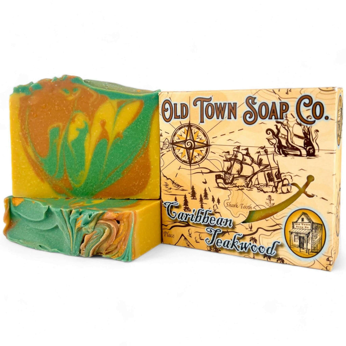 Caribbean Teakwood Bar Soap - Old Town Soap Co.