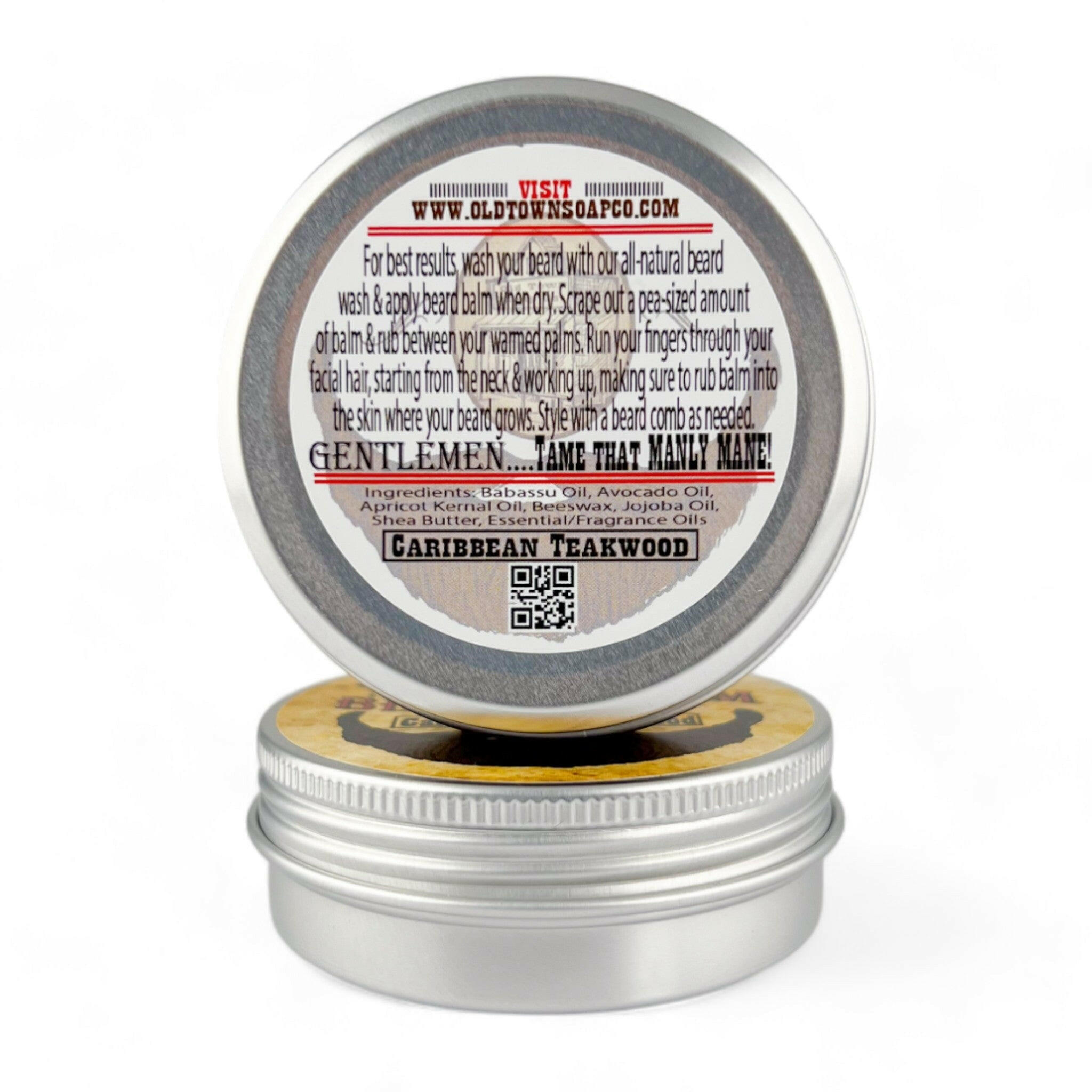 Caribbean Teakwood Beard Balm - Old Town Soap Co.