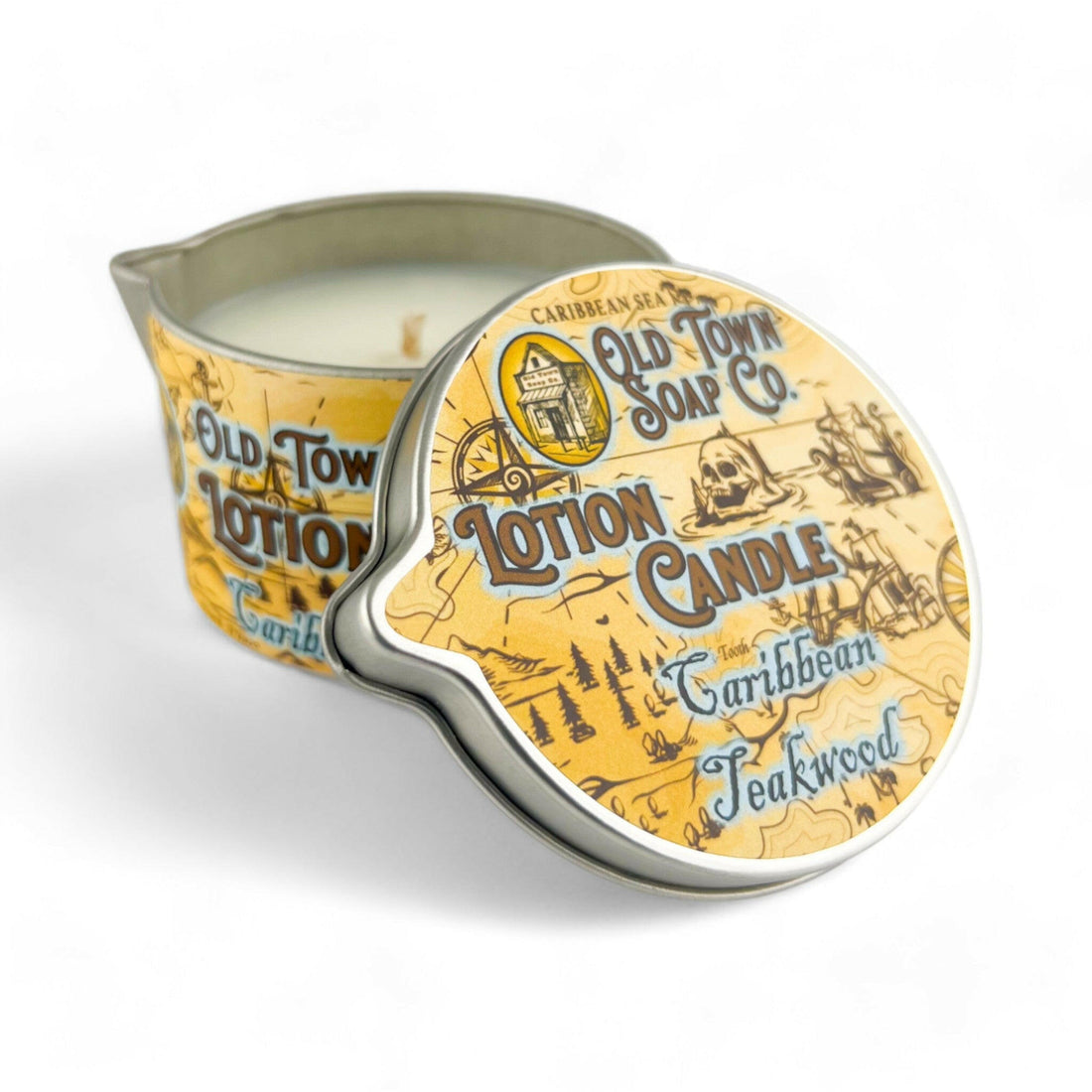 Caribbean Teakwood Lotion Candle - Old Town Soap Co.
