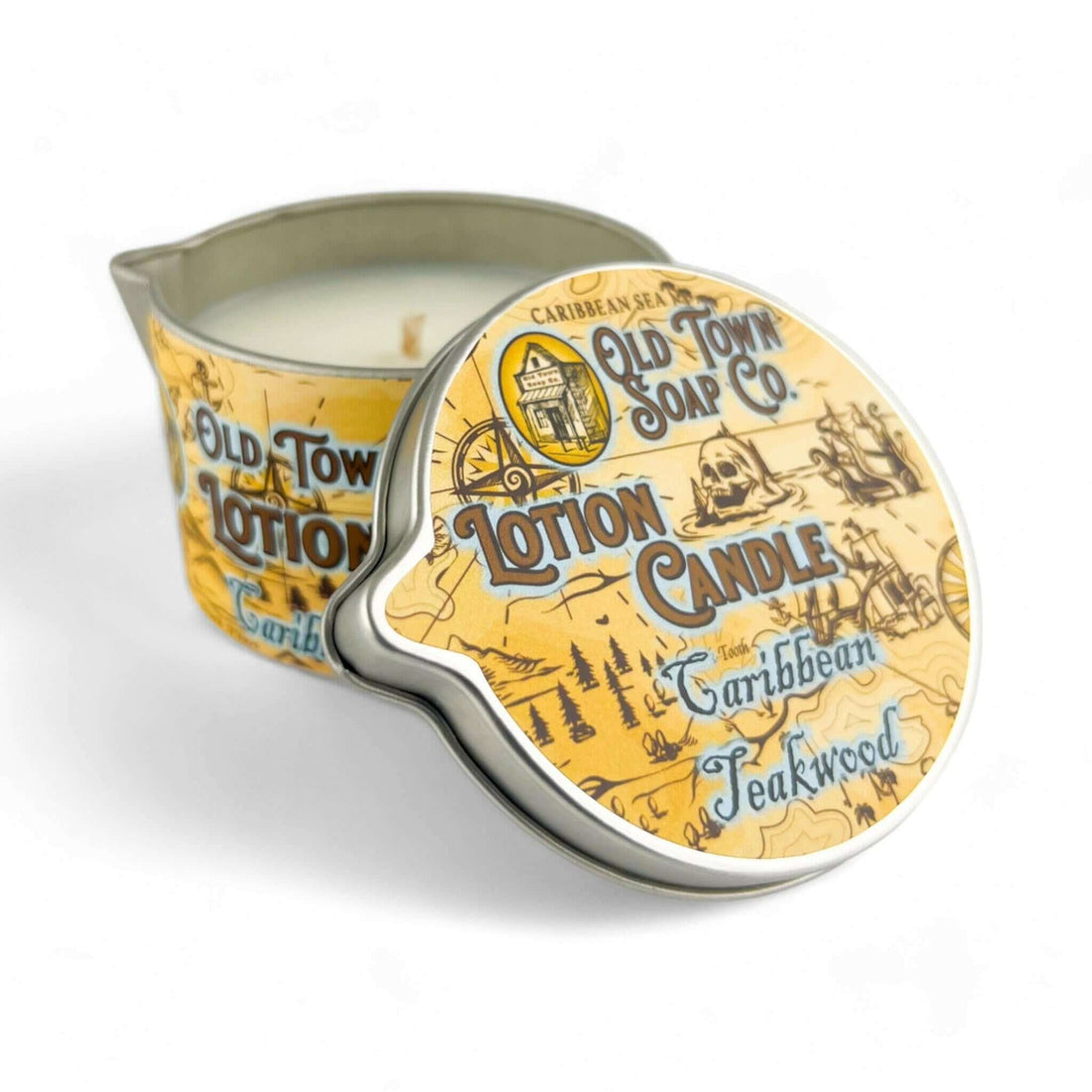 Caribbean Teakwood Lotion Candle - Old Town Soap Co.