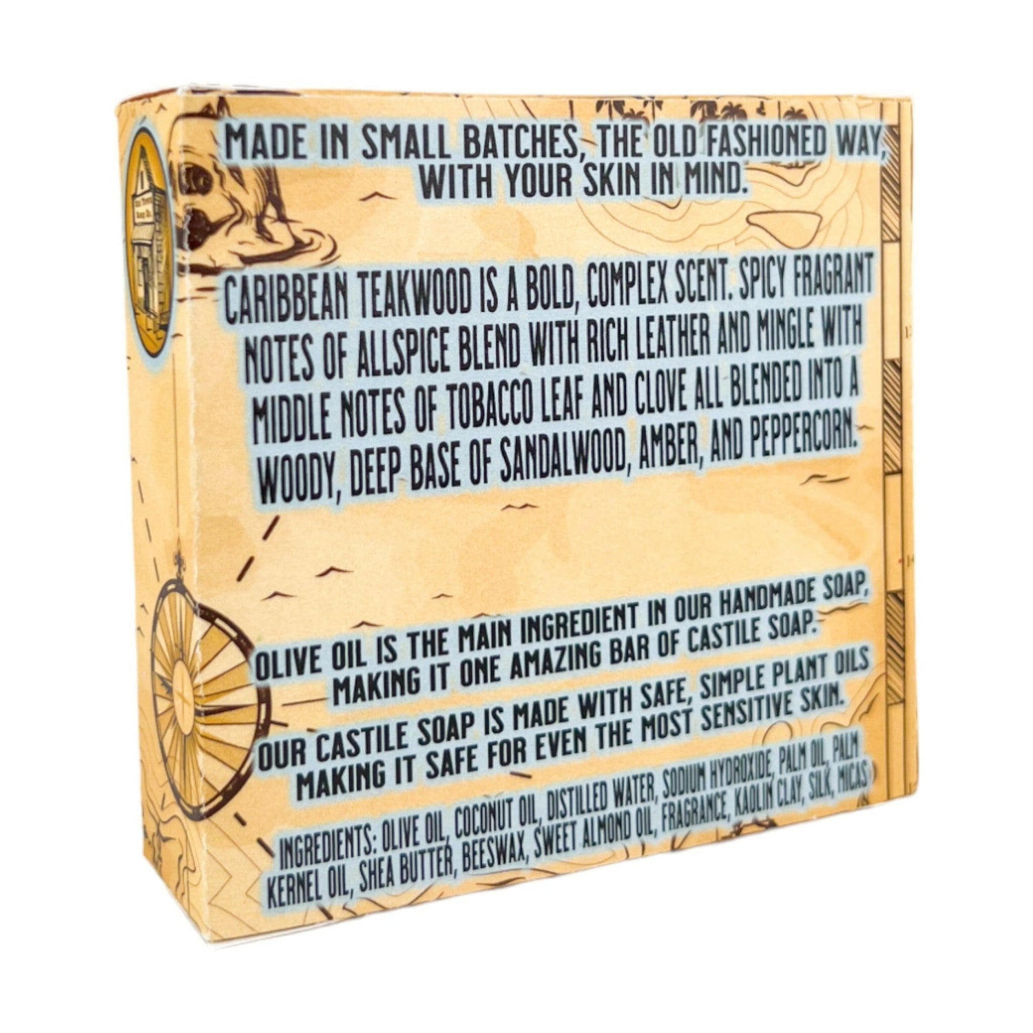 Caribbean Teakwood Bar Soap - Old Town Soap Co.