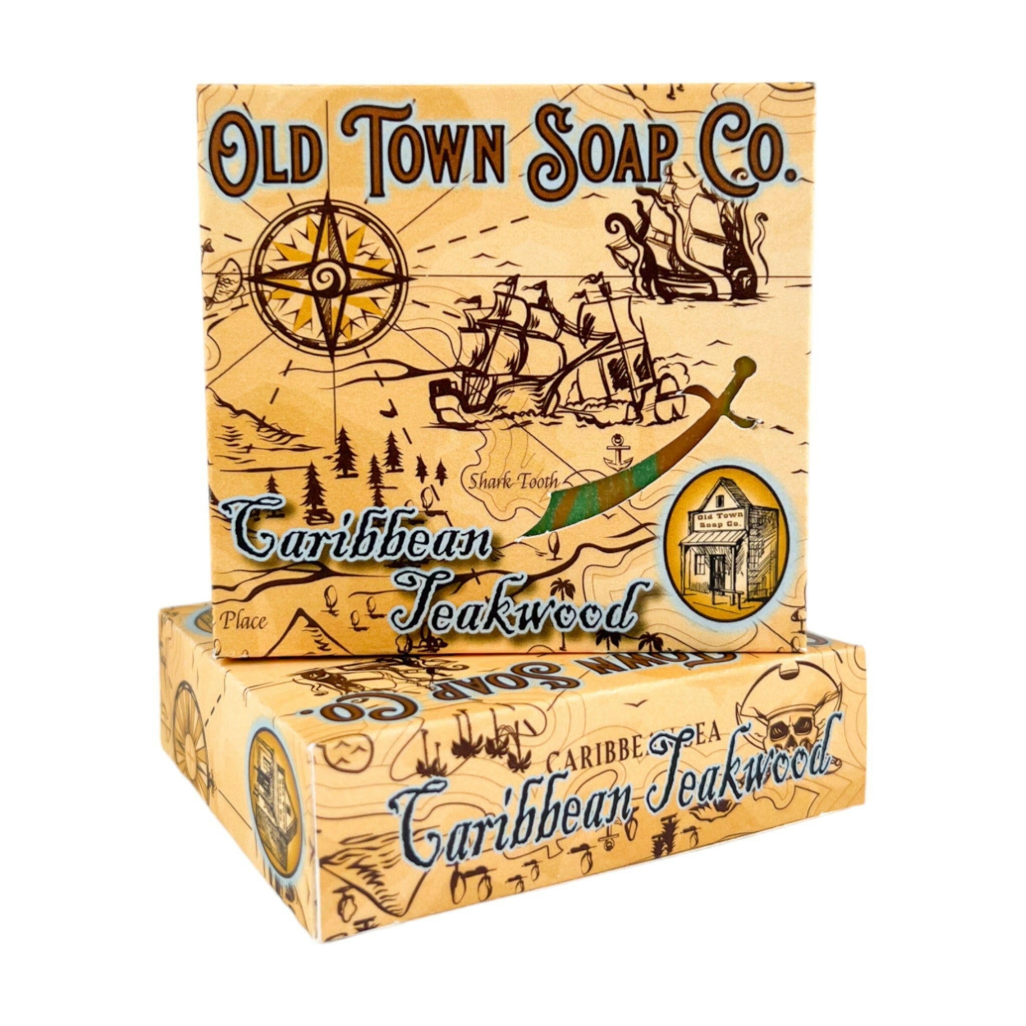 Caribbean Teakwood Bar Soap - Old Town Soap Co.