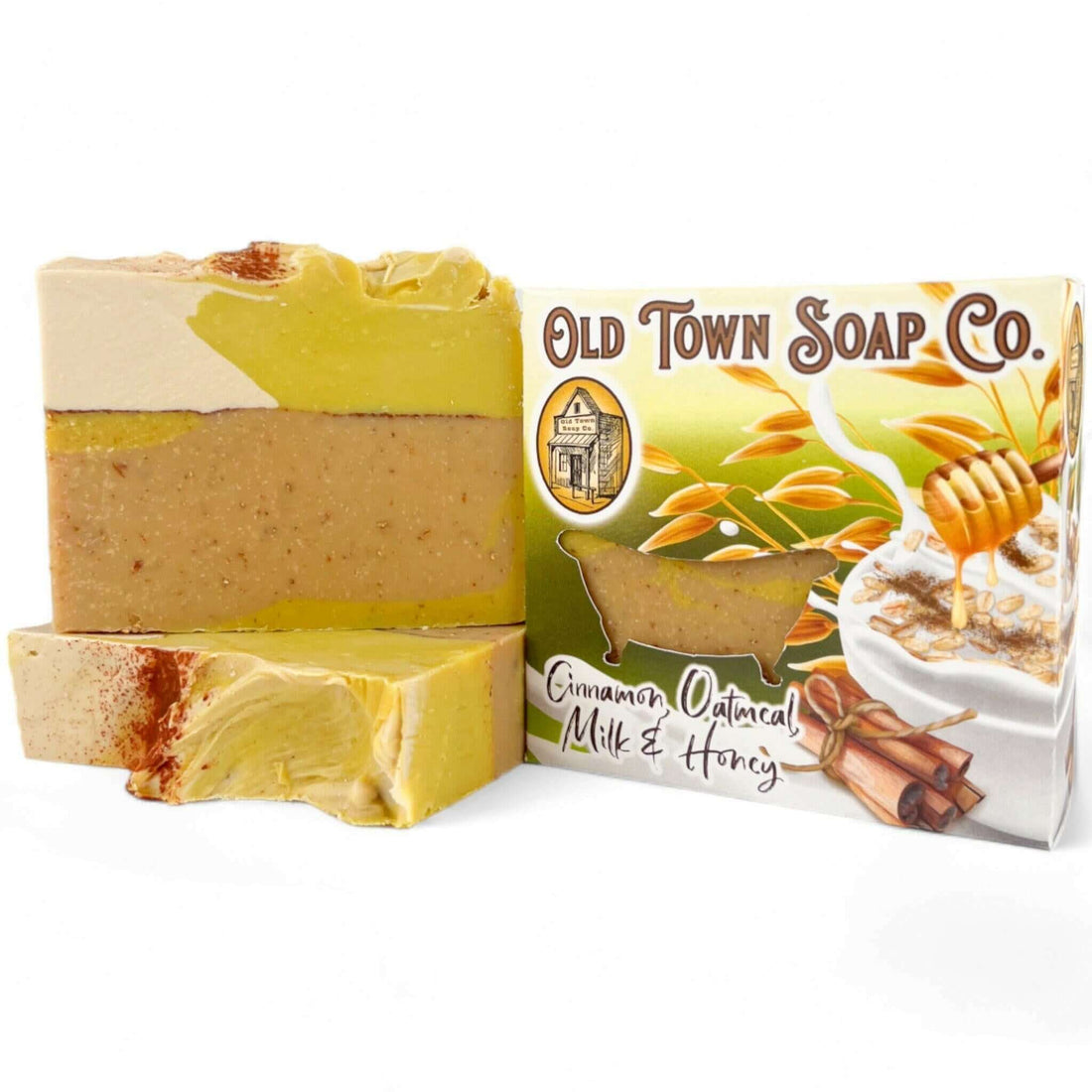 Cinnamon Oatmeal Milk & Honey -Bar Soap - Old Town Soap Co.