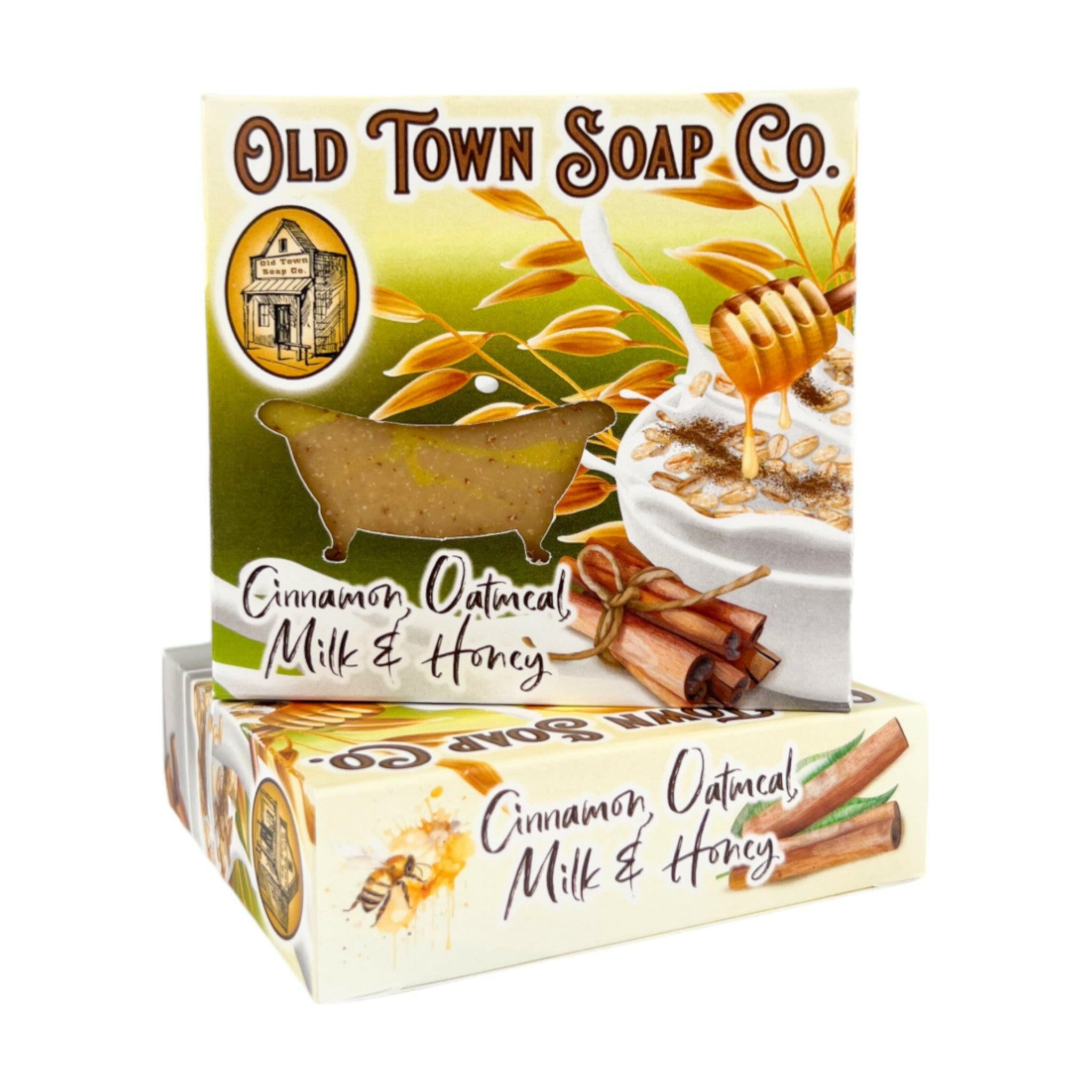 Cinnamon Oatmeal Milk & Honey -Bar Soap - Old Town Soap Co.