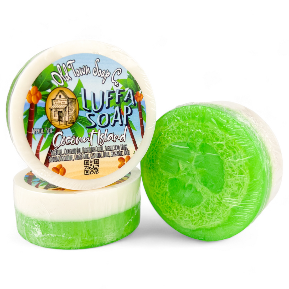 Coconut Island -Luffa Soap - Old Town Soap Co.
