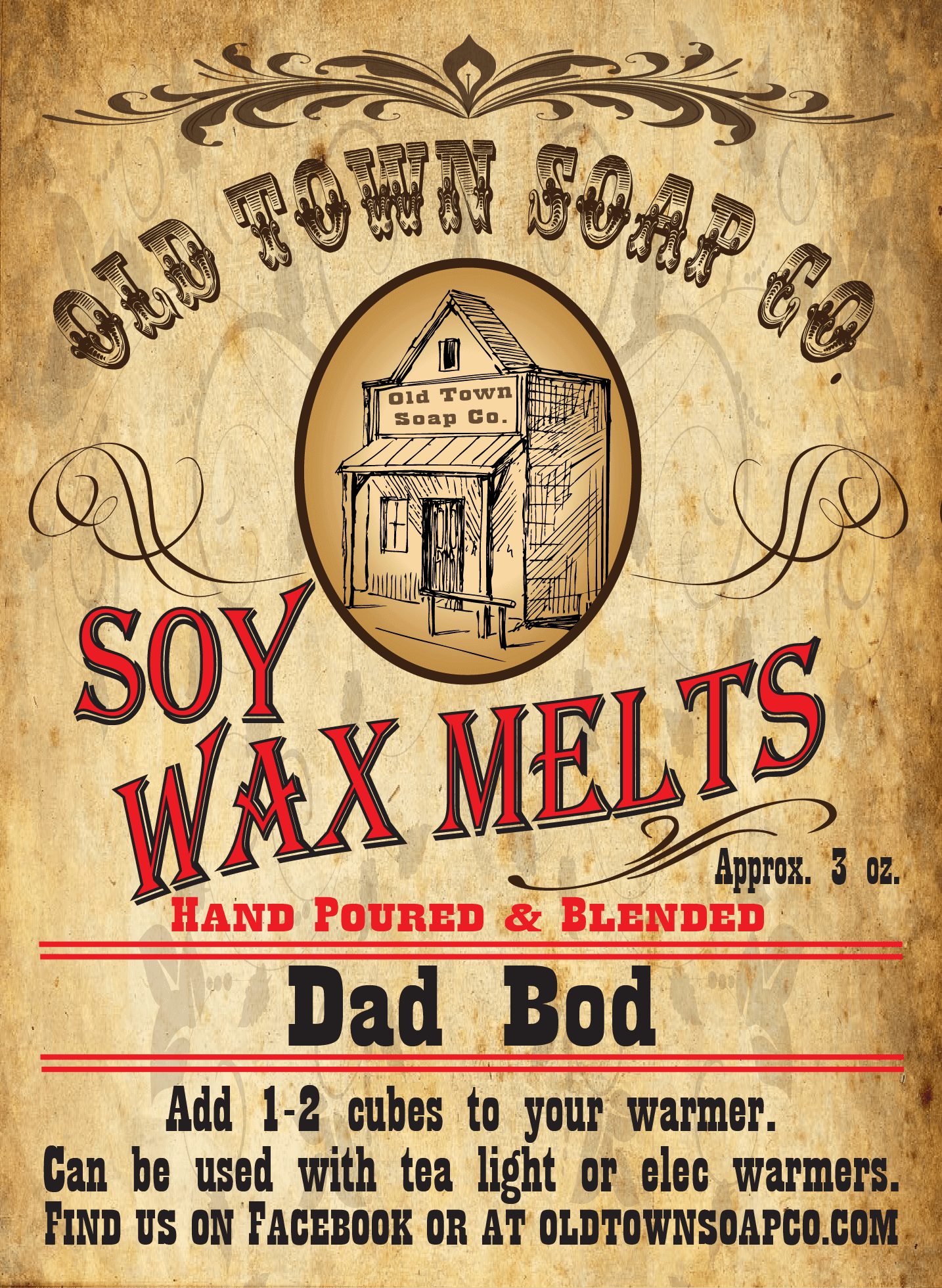 Dad Bod Wax Melts - Old Town Soap Co.