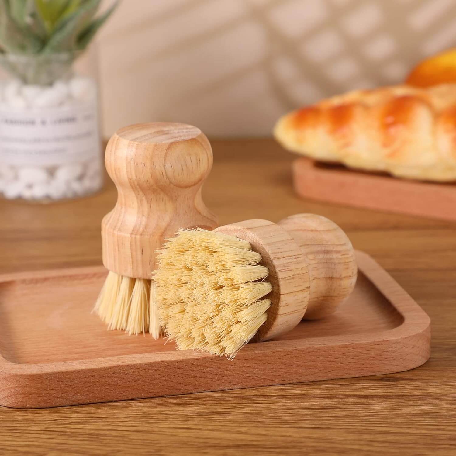 Natural Bamboo Dish Brush - Old Town Soap Co.