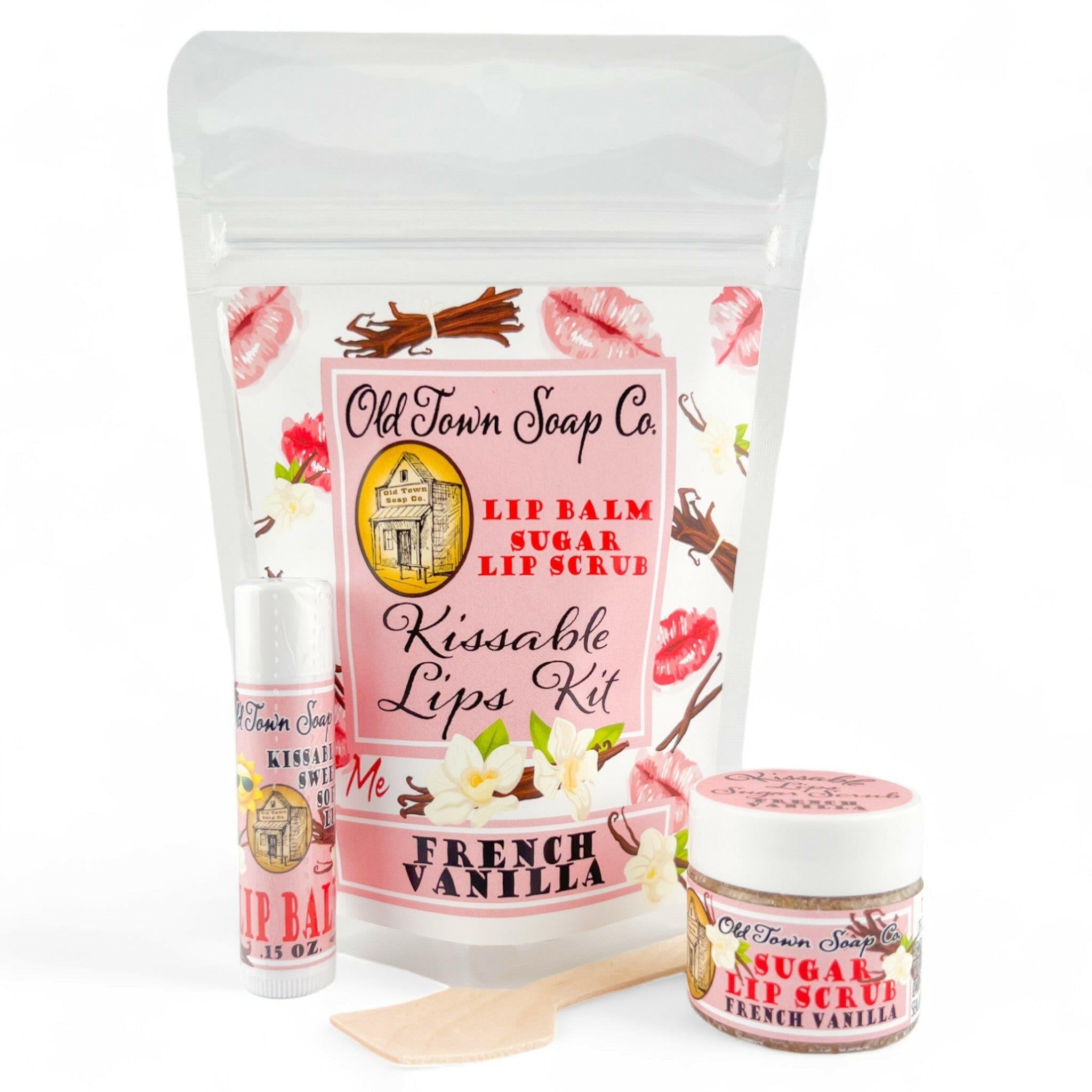 Kissable Lips Sugar Scrub & Lip Balm Kits - Old Town Soap Co.