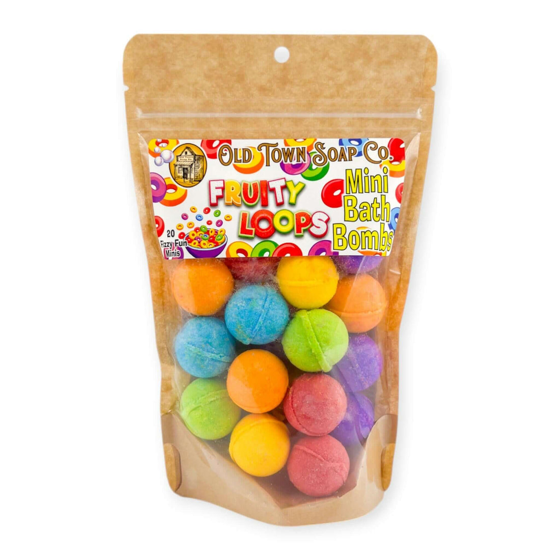 Fruity Loops Mini Bath Bombs - Old Town Soap Co.