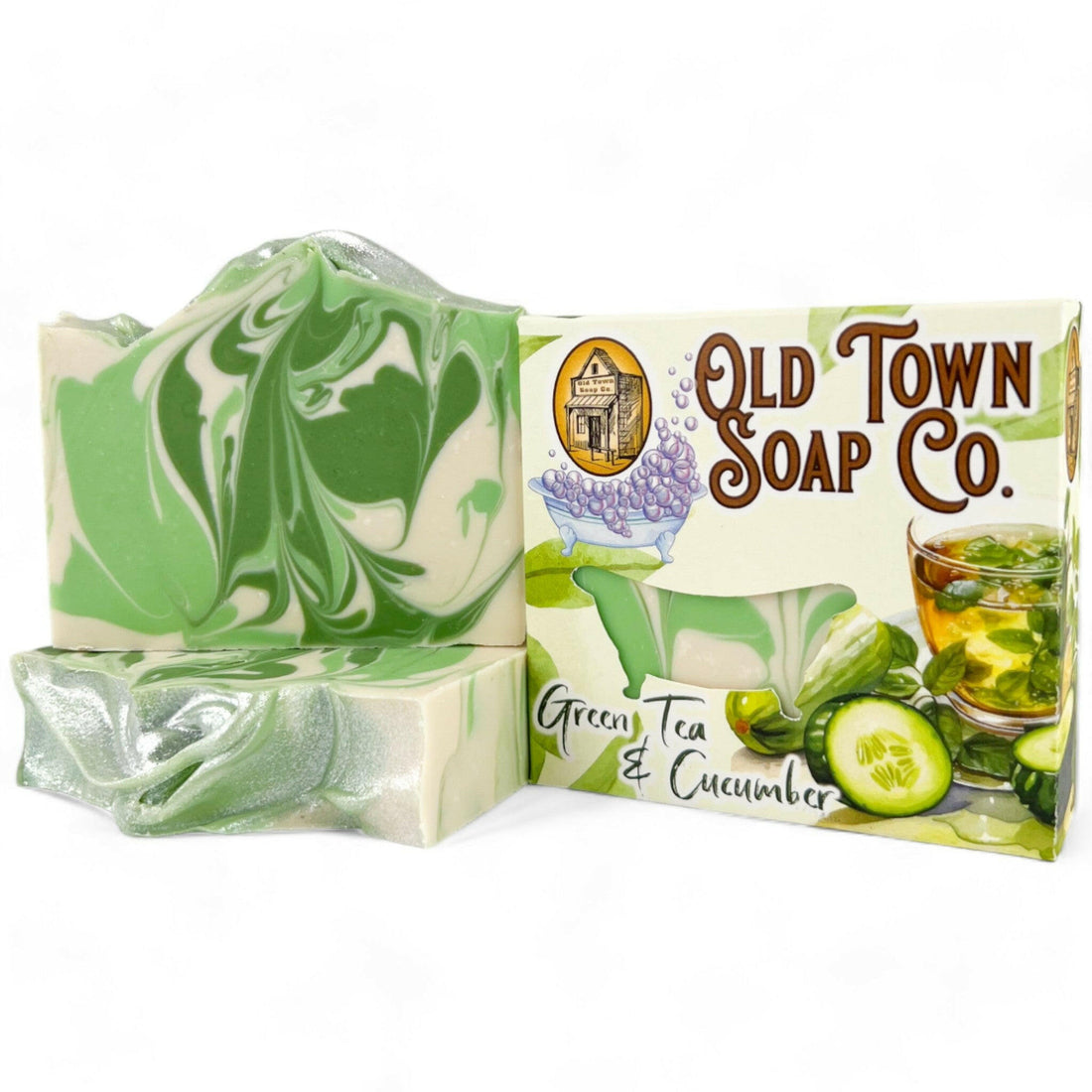 Green Tea & Cucumber -Bar Soap - Old Town Soap Co.