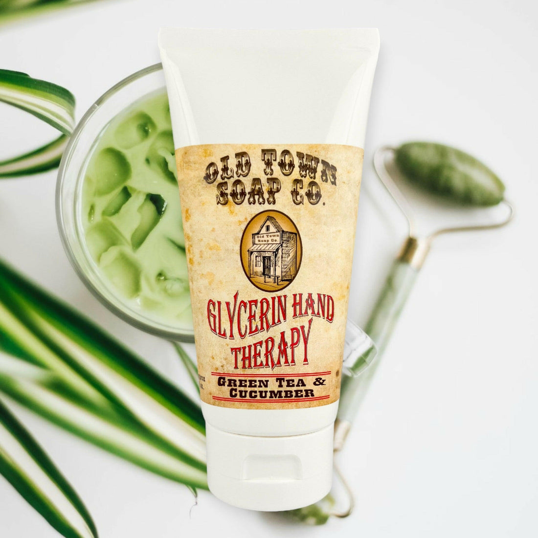 Green Tea & Cucumber 6oz Glycerin Hand Therapy - Old Town Soap Co.