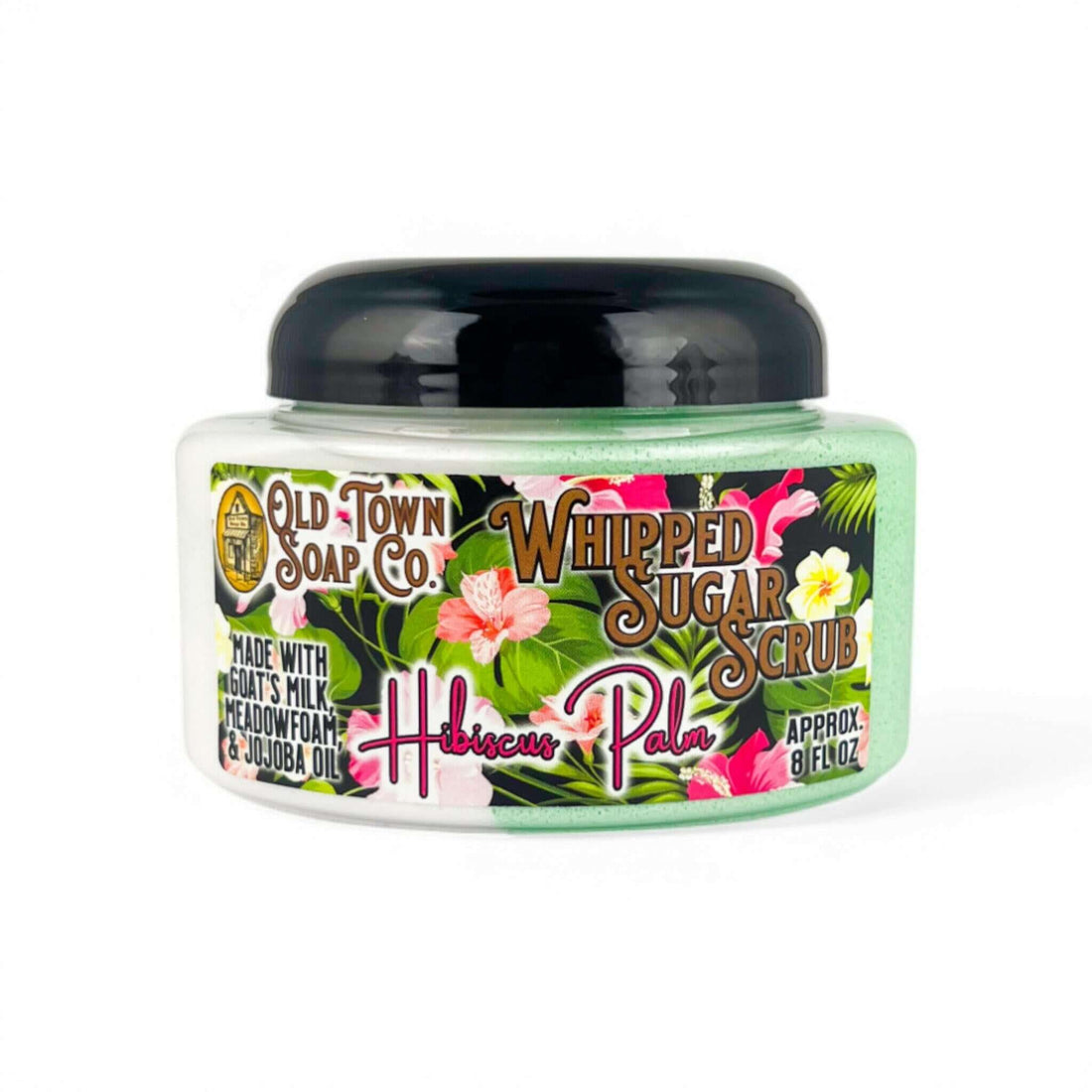 Hibiscus Palm Whipped Sugar Scrub Soap - Old Town Soap Co.