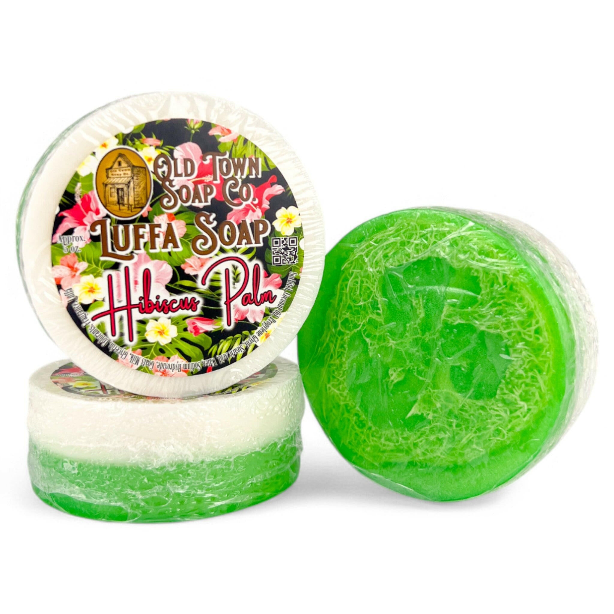 Hibiscus Palm -Luffa Soap
