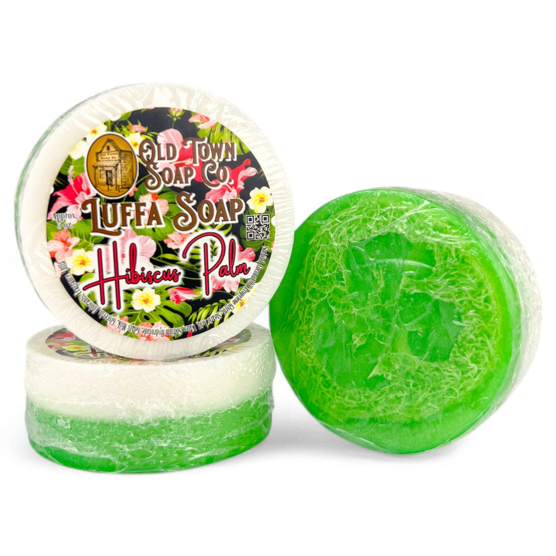 Hibiscus Palm -Luffa Soap