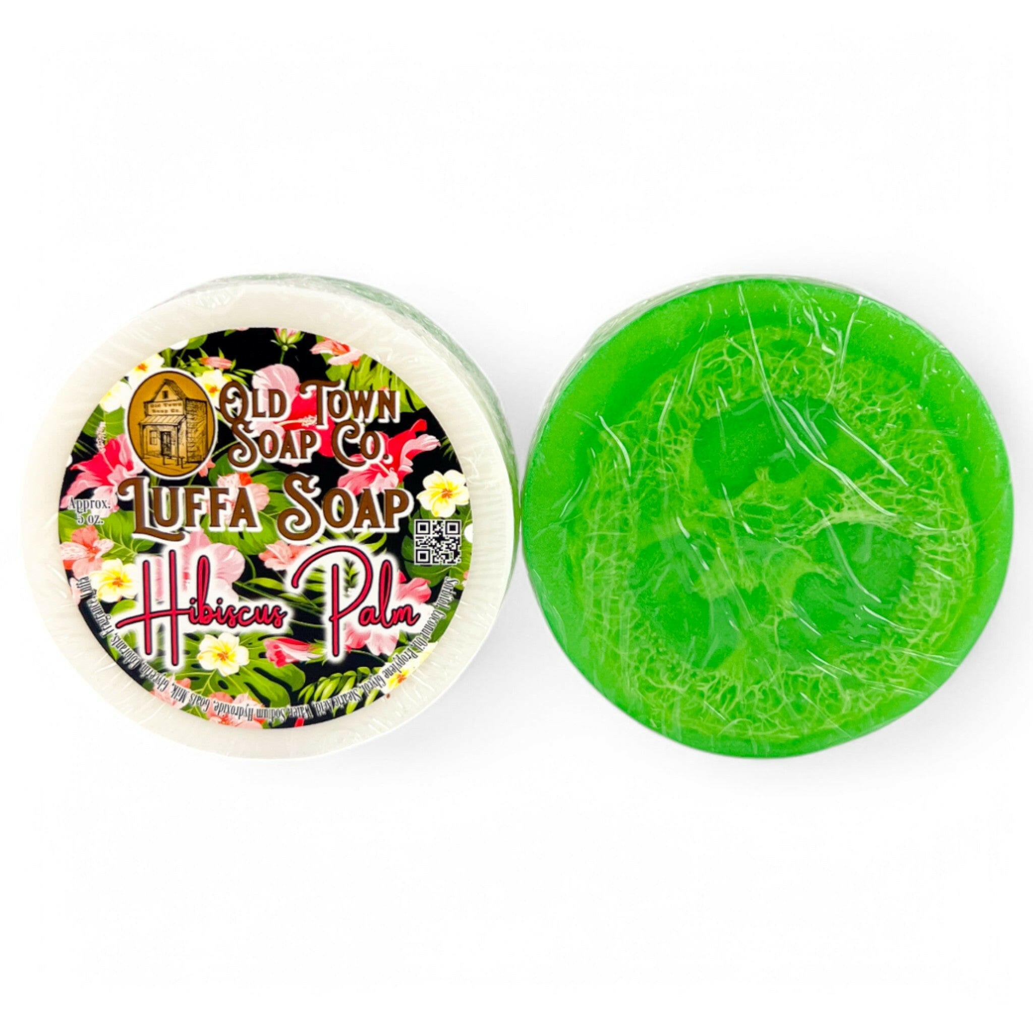 Hibiscus Palm -Luffa Soap