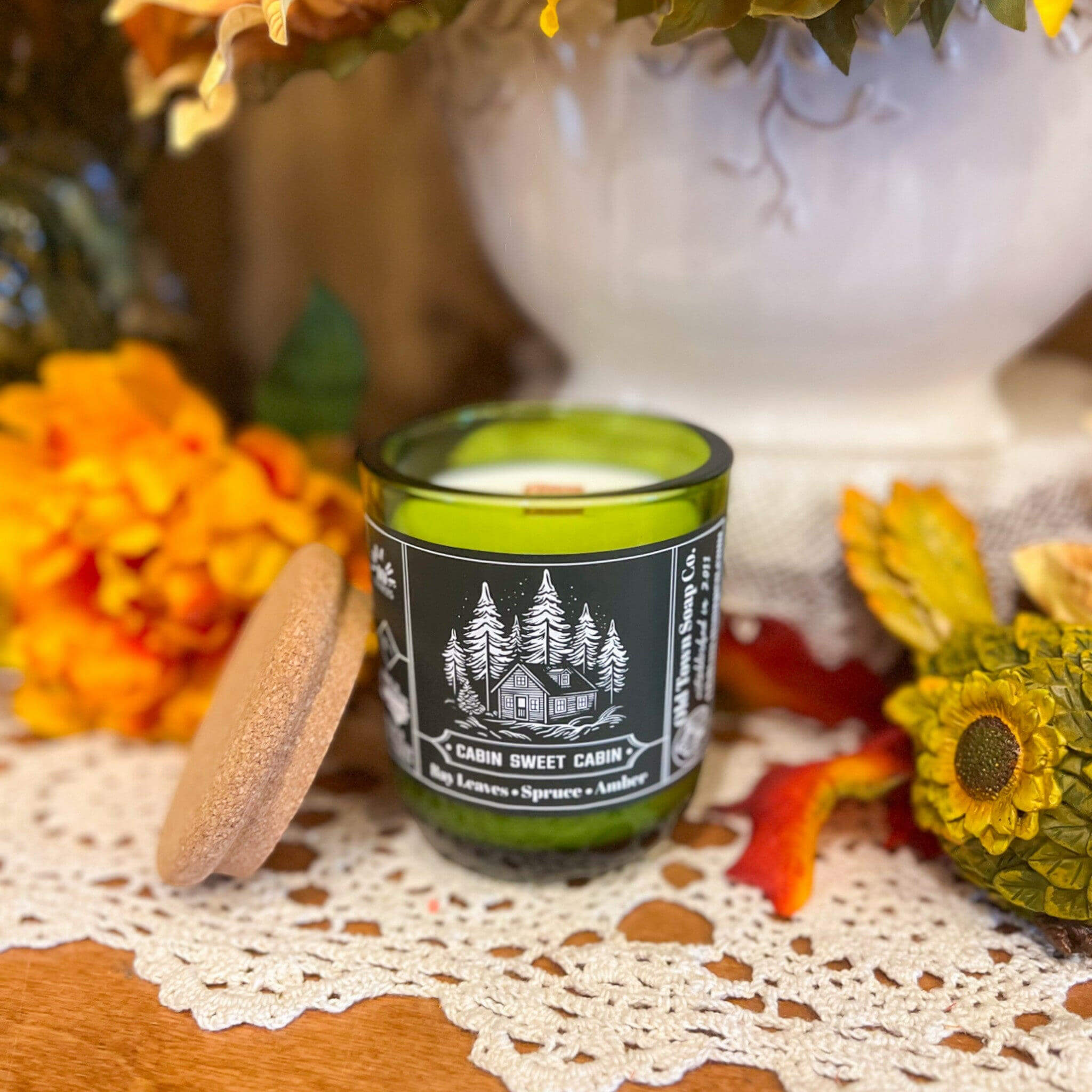 Cabin Sweet Cabin Wood Wick Candle - Old Town Soap Co.