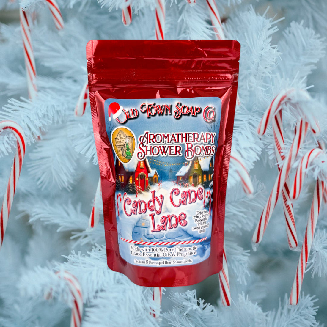 Limited Time Christmas 8pk Shower Bombs - 2 Scents - Old Town Soap Co.