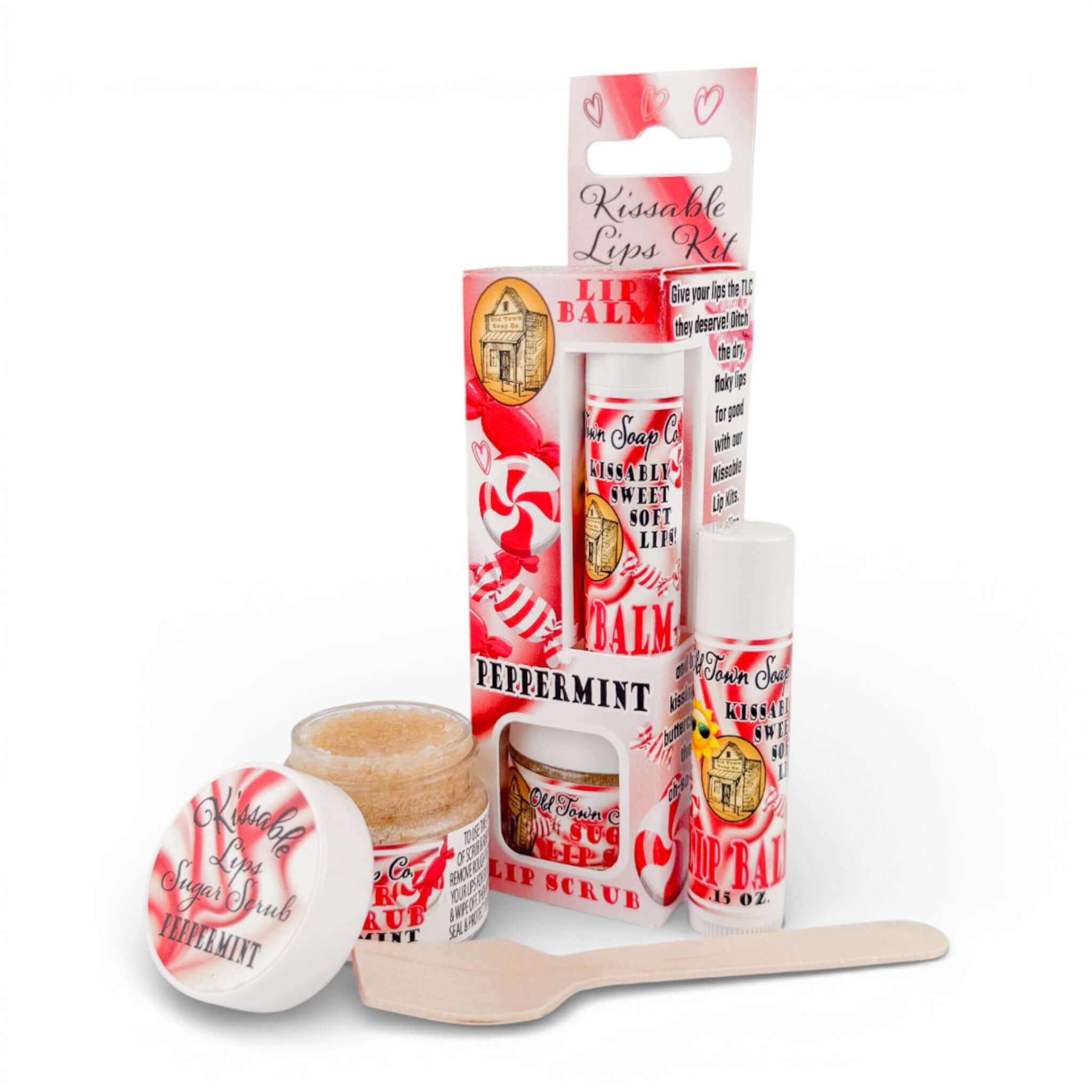 Kissable Lips Sugar Scrub & Lip Balm Kits - Old Town Soap Co.