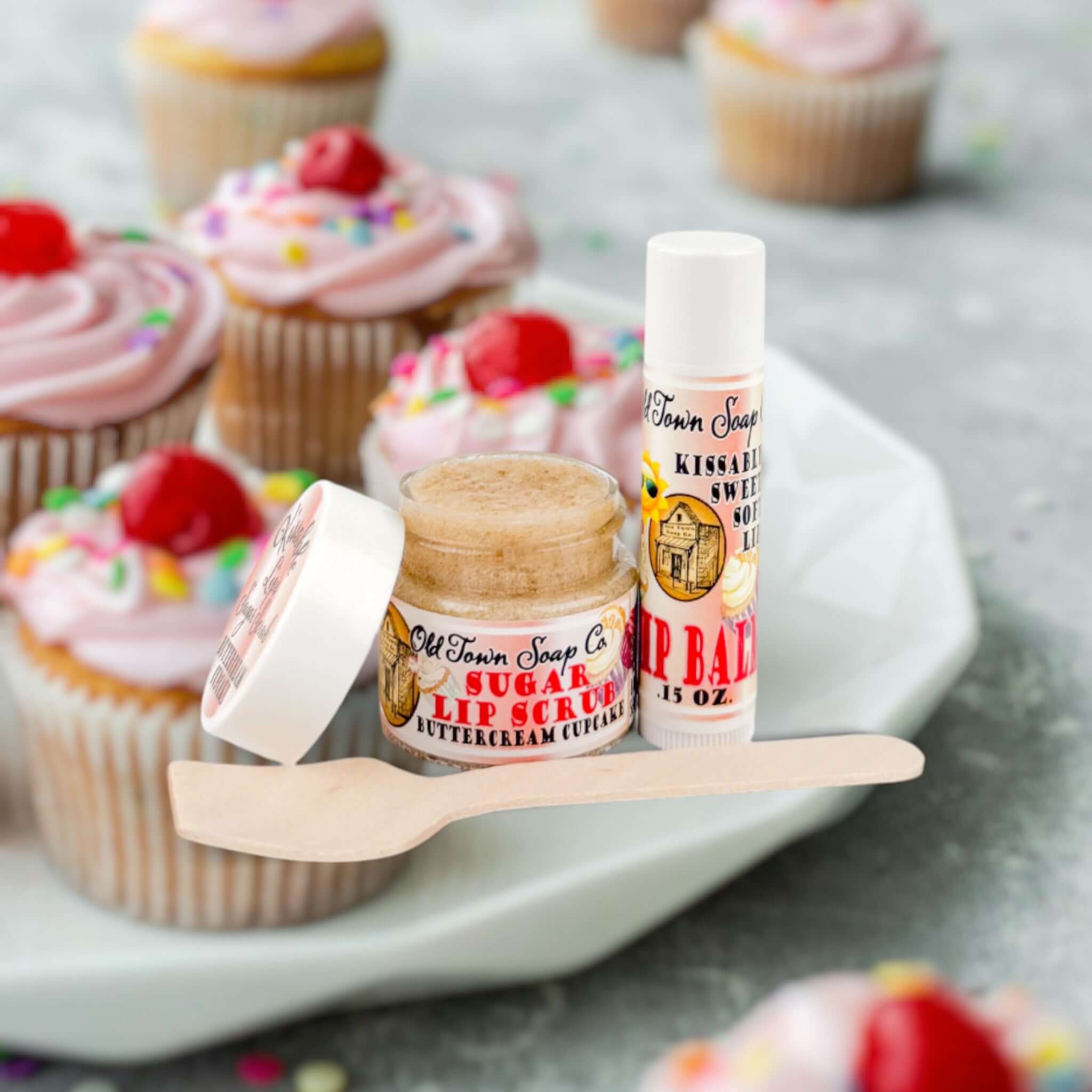 Kissable Lips Sugar Scrub & Lip Balm Kits - Old Town Soap Co.