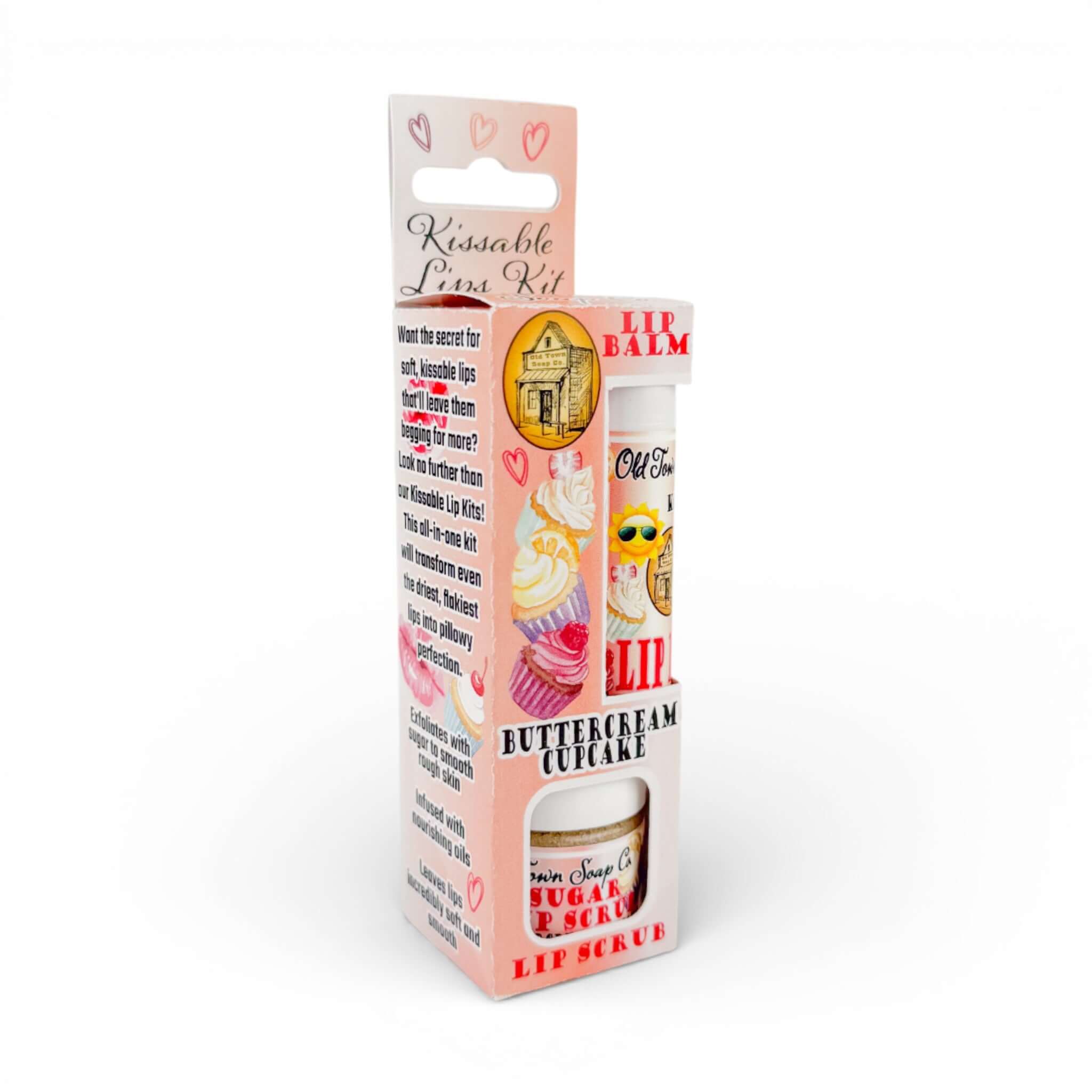 Kissable Lips Sugar Scrub & Lip Balm Kits - Old Town Soap Co.