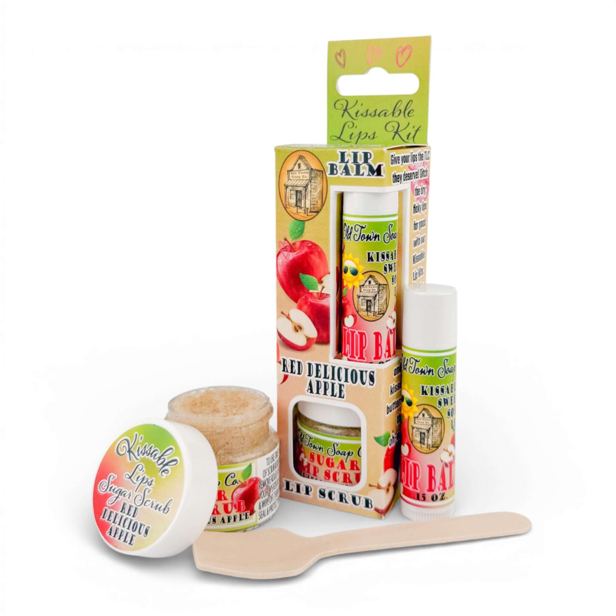 Kissable Lips Sugar Scrub & Lip Balm Kits - Old Town Soap Co.