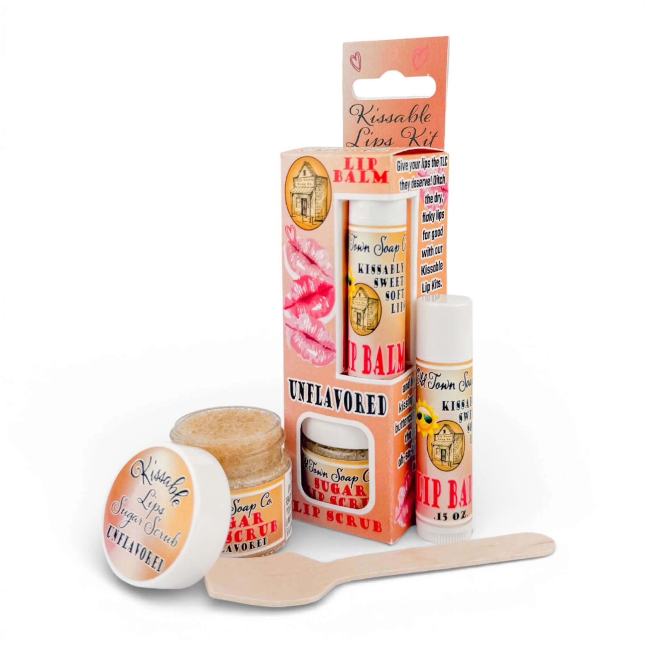 Kissable Lips Sugar Scrub & Lip Balm Kits - Old Town Soap Co.