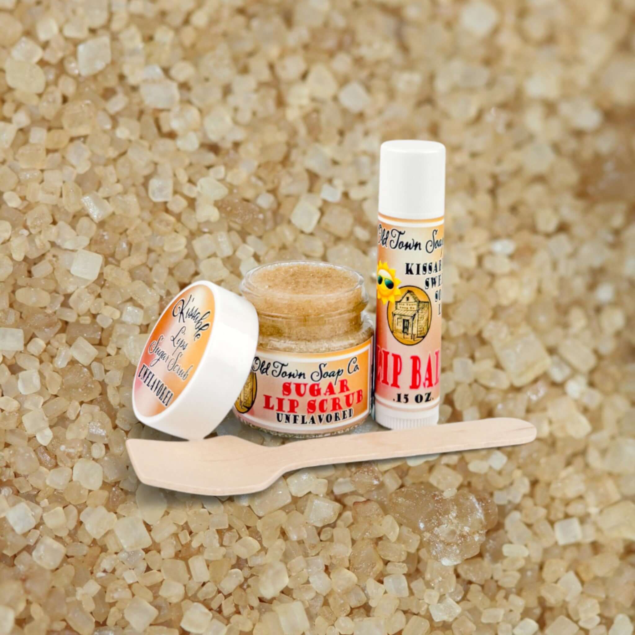 Kissable Lips Sugar Scrub & Lip Balm Kits - Old Town Soap Co.