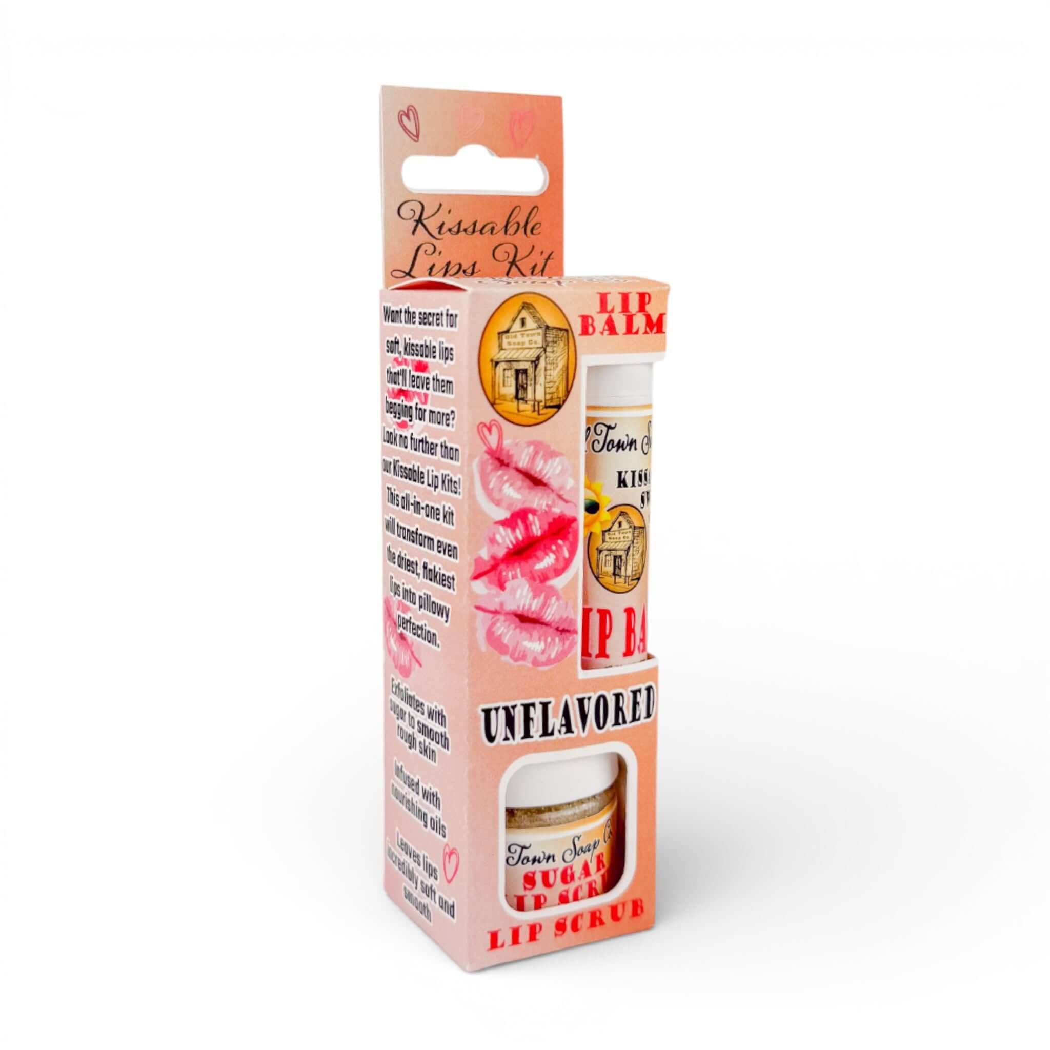 Kissable Lips Sugar Scrub & Lip Balm Kits - Old Town Soap Co.
