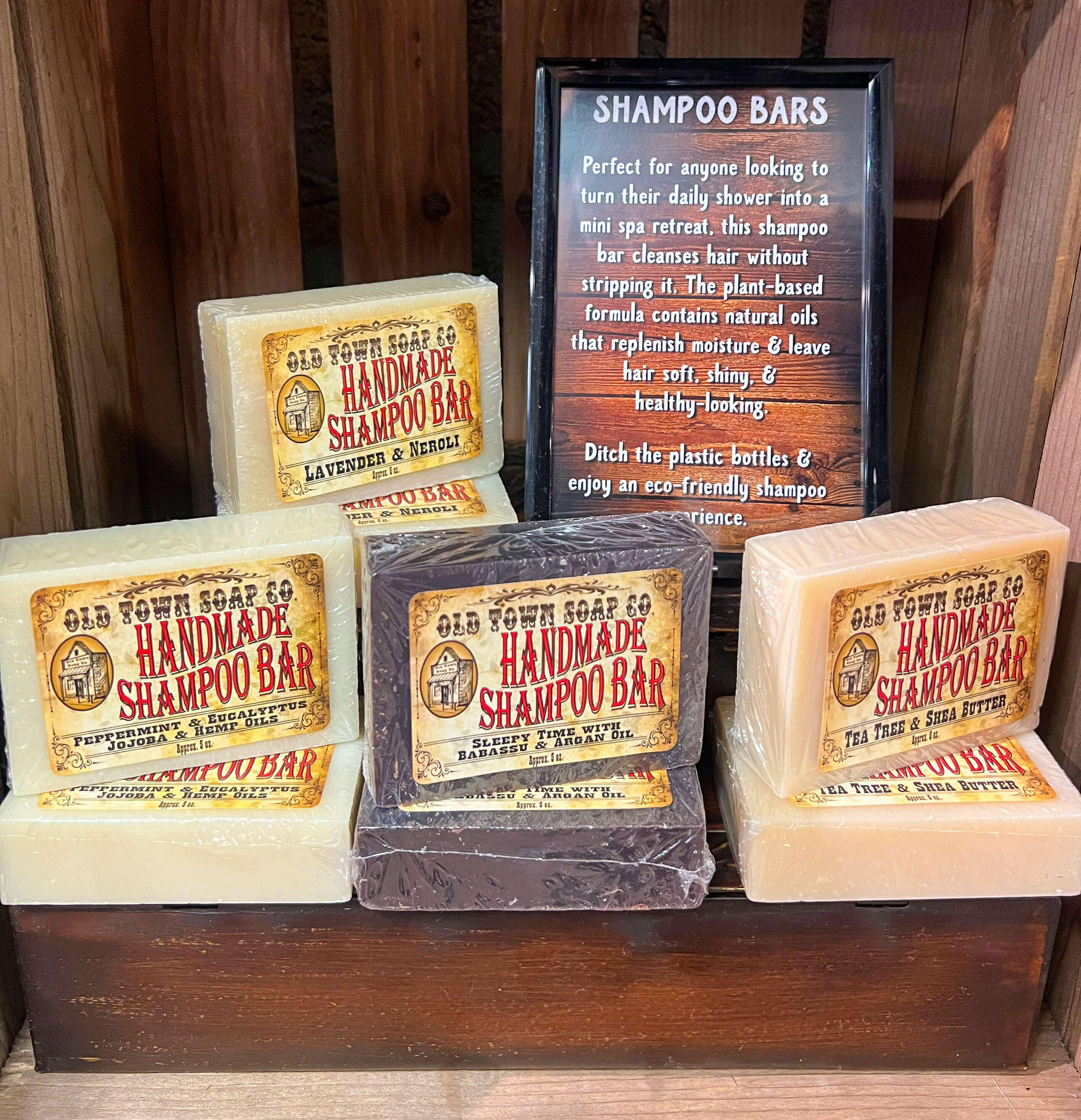Tea Tree & Shea Butter Shampoo Bar - Old Town Soap Co.