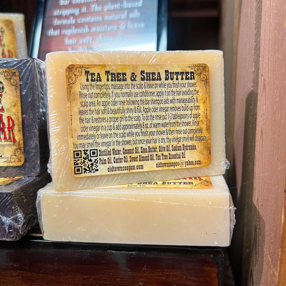 Tea Tree & Shea Butter Shampoo Bar - Old Town Soap Co.