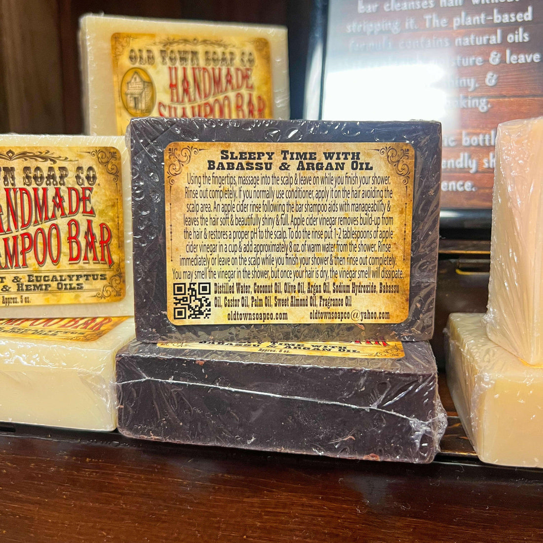 Sleepy Time Babassu & Argan Shampoo Bar - Old Town Soap Co.