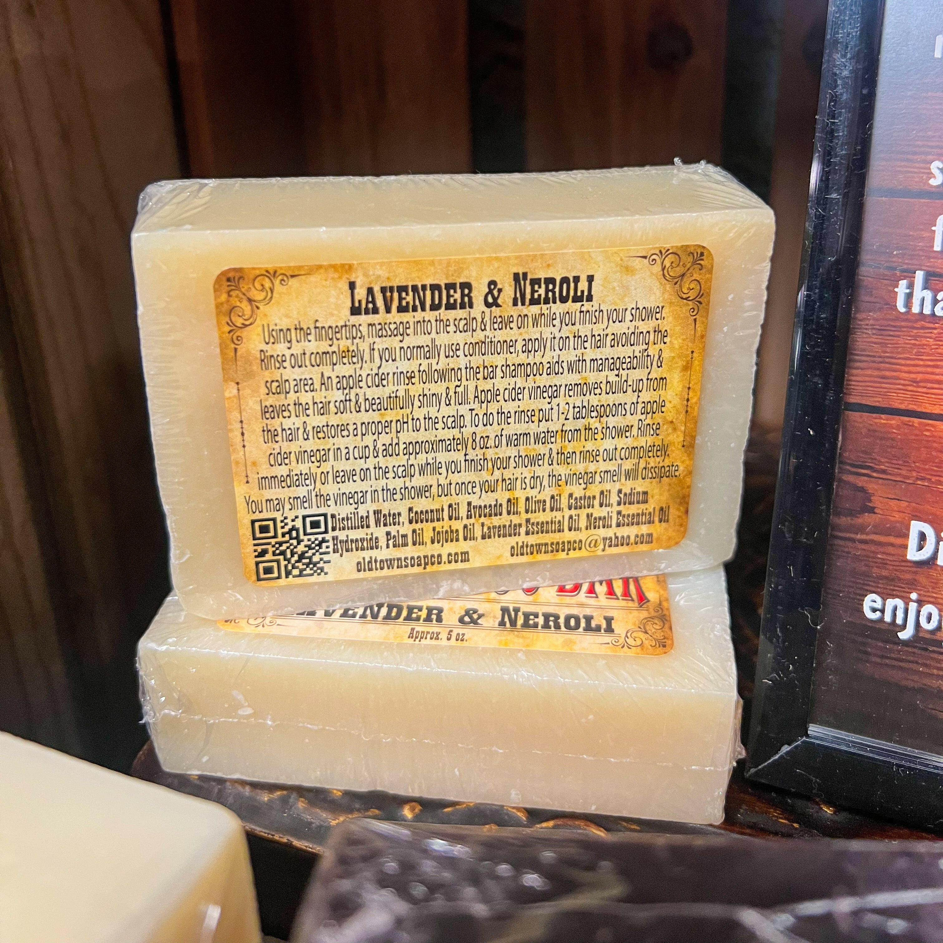 Lavender & Neroli Shampoo Bar - Old Town Soap Co.
