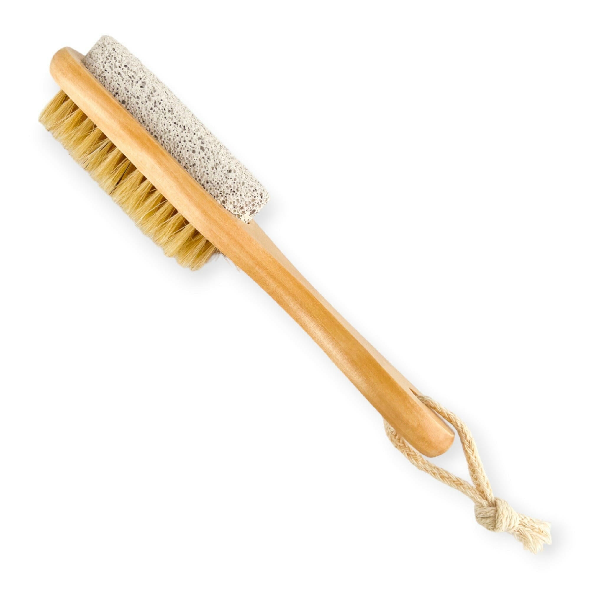 Wooden Pumice Brush with Handle - Old Town Soap Co.