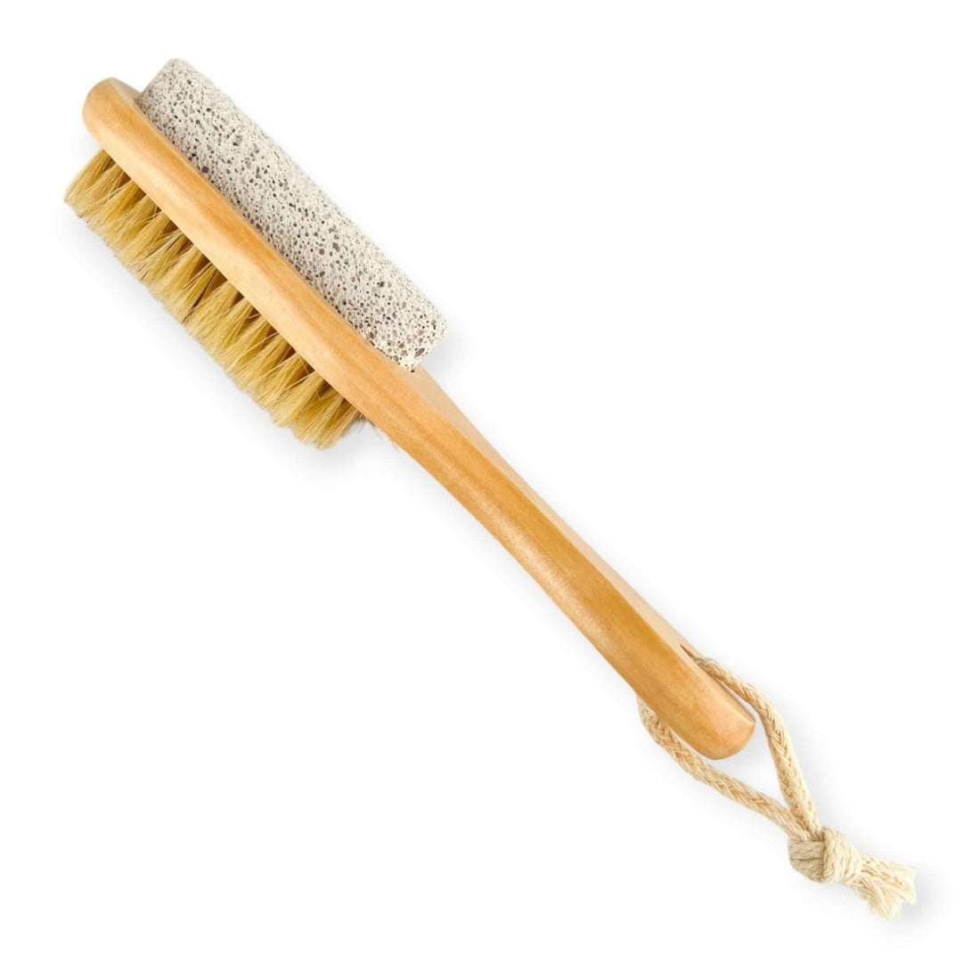 Wooden Pumice Brush with Handle - Old Town Soap Co.