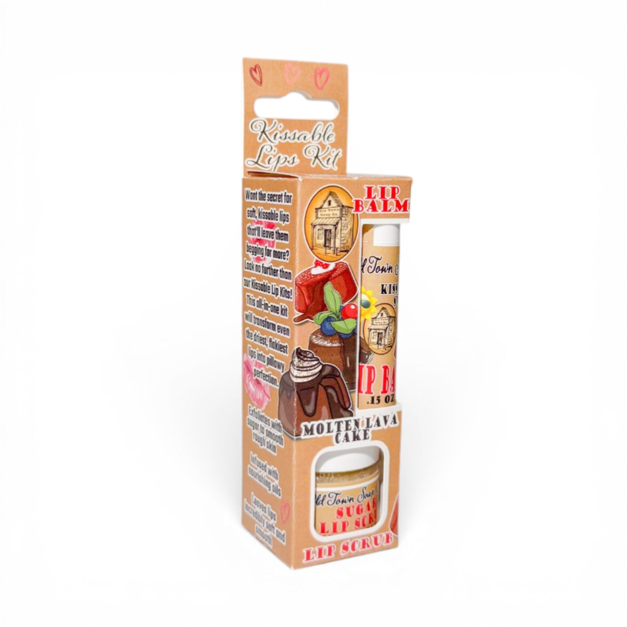 Kissable Lips Sugar Scrub & Lip Balm Kits - Old Town Soap Co.