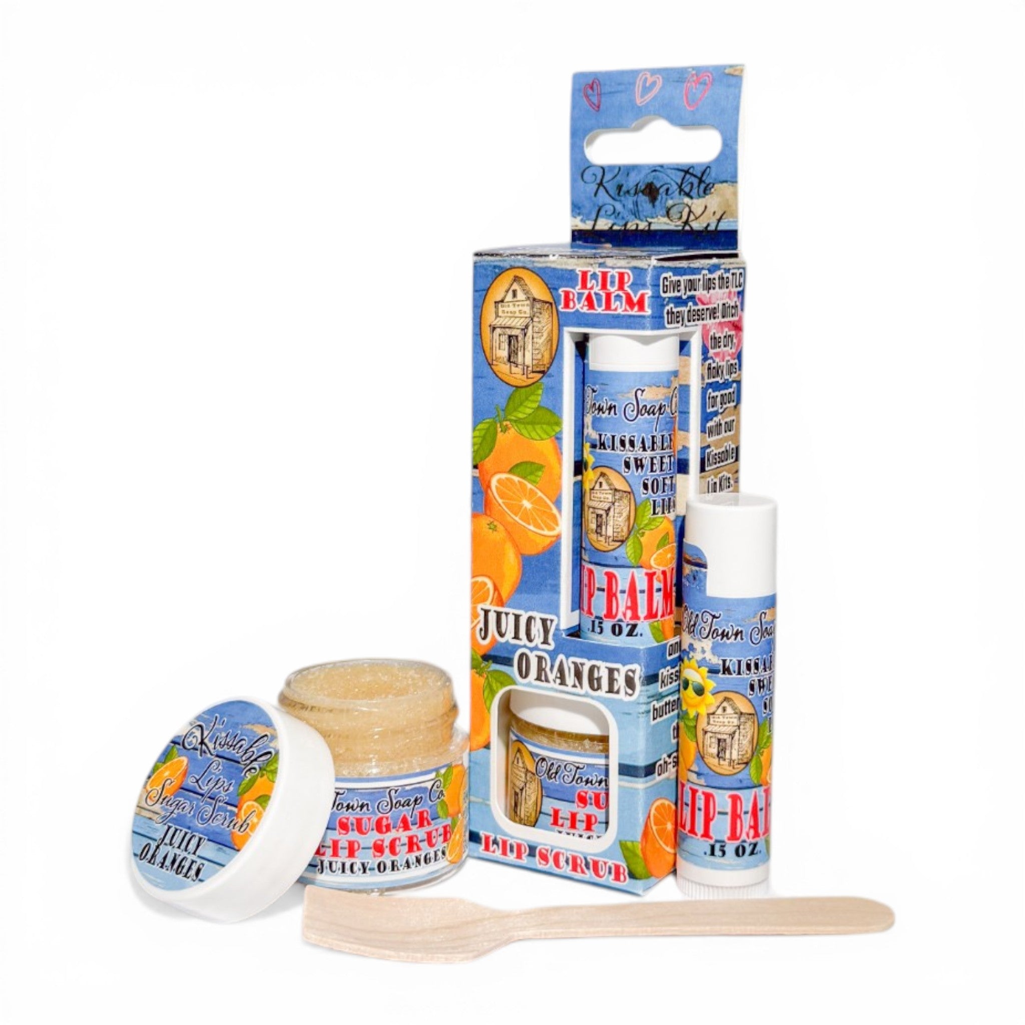 Kissable Lips Sugar Scrub & Lip Balm Kits - Old Town Soap Co.